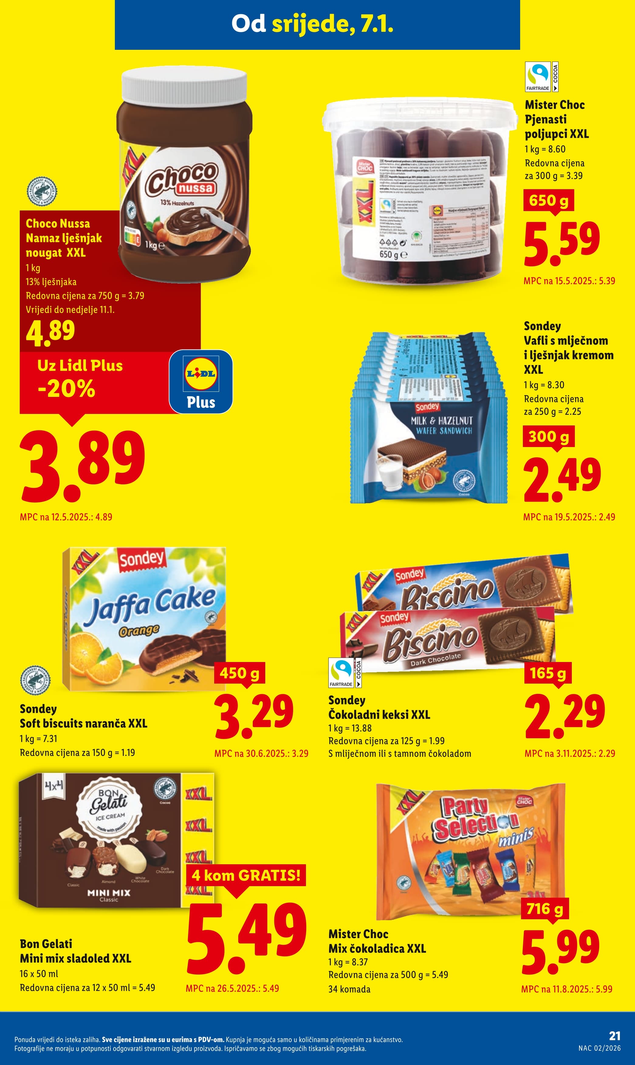 Page from catalog: Prehrambeni proizvodi