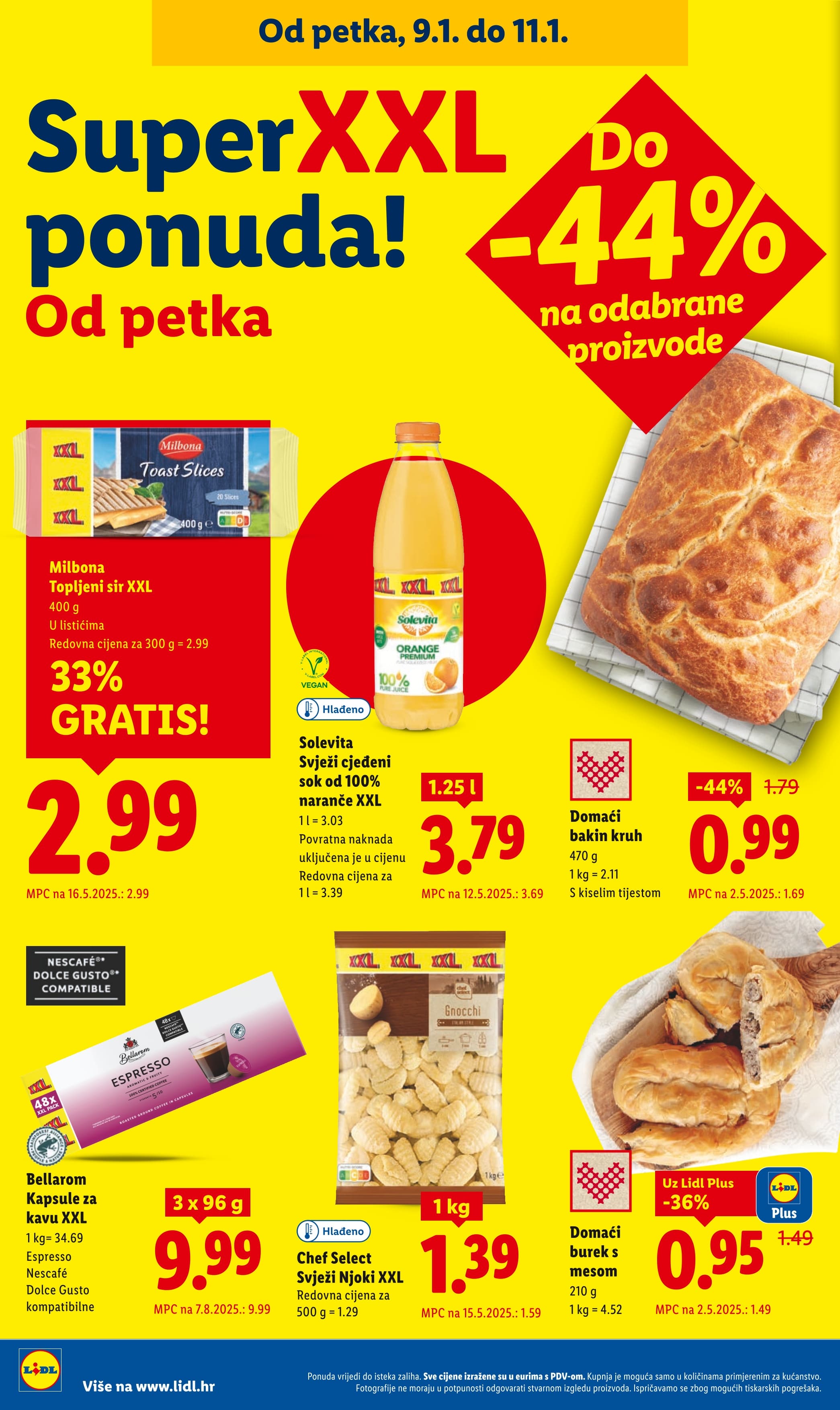 Page from catalog: Prehrambeni proizvodi
