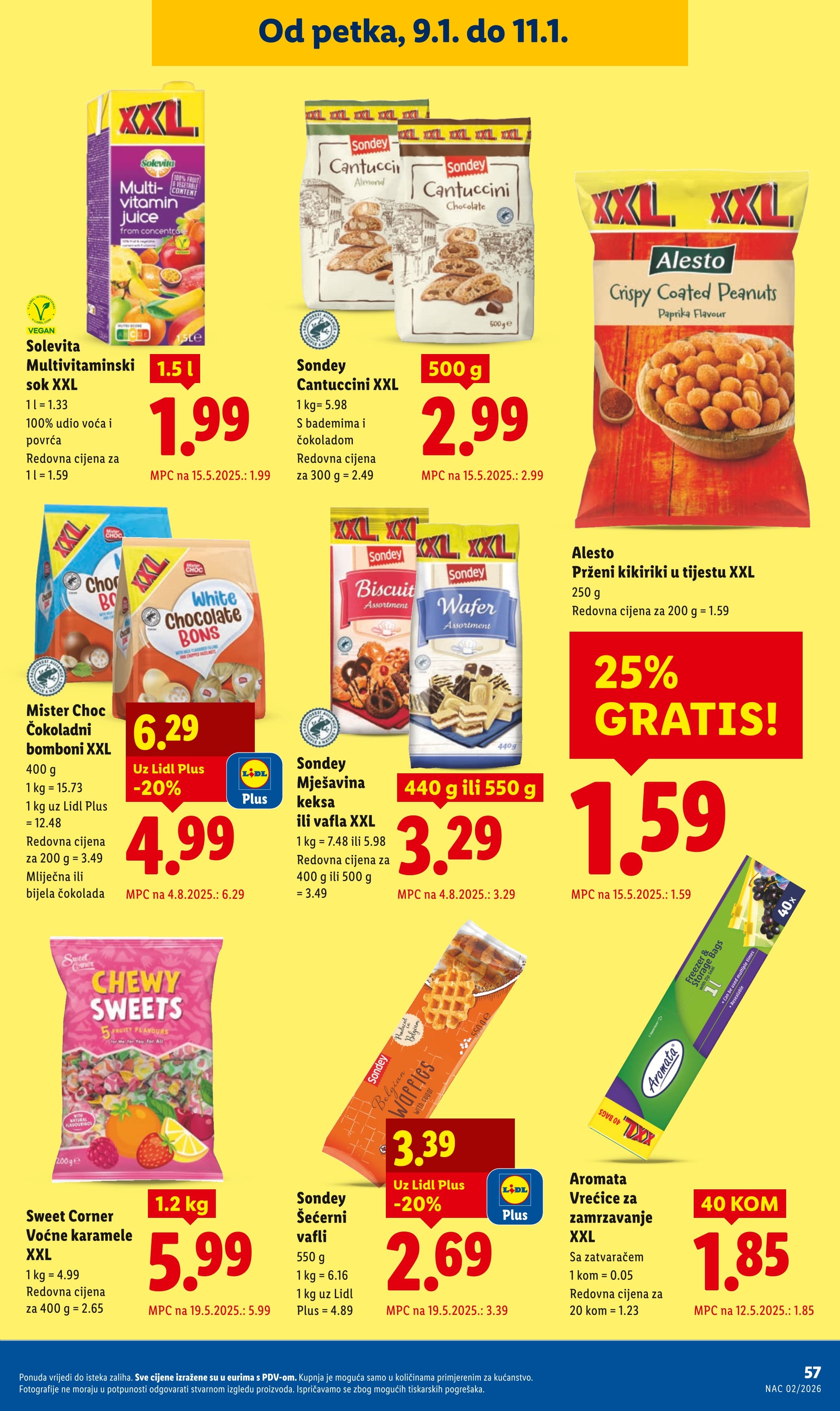 Page from catalog: Prehrambeni proizvodi