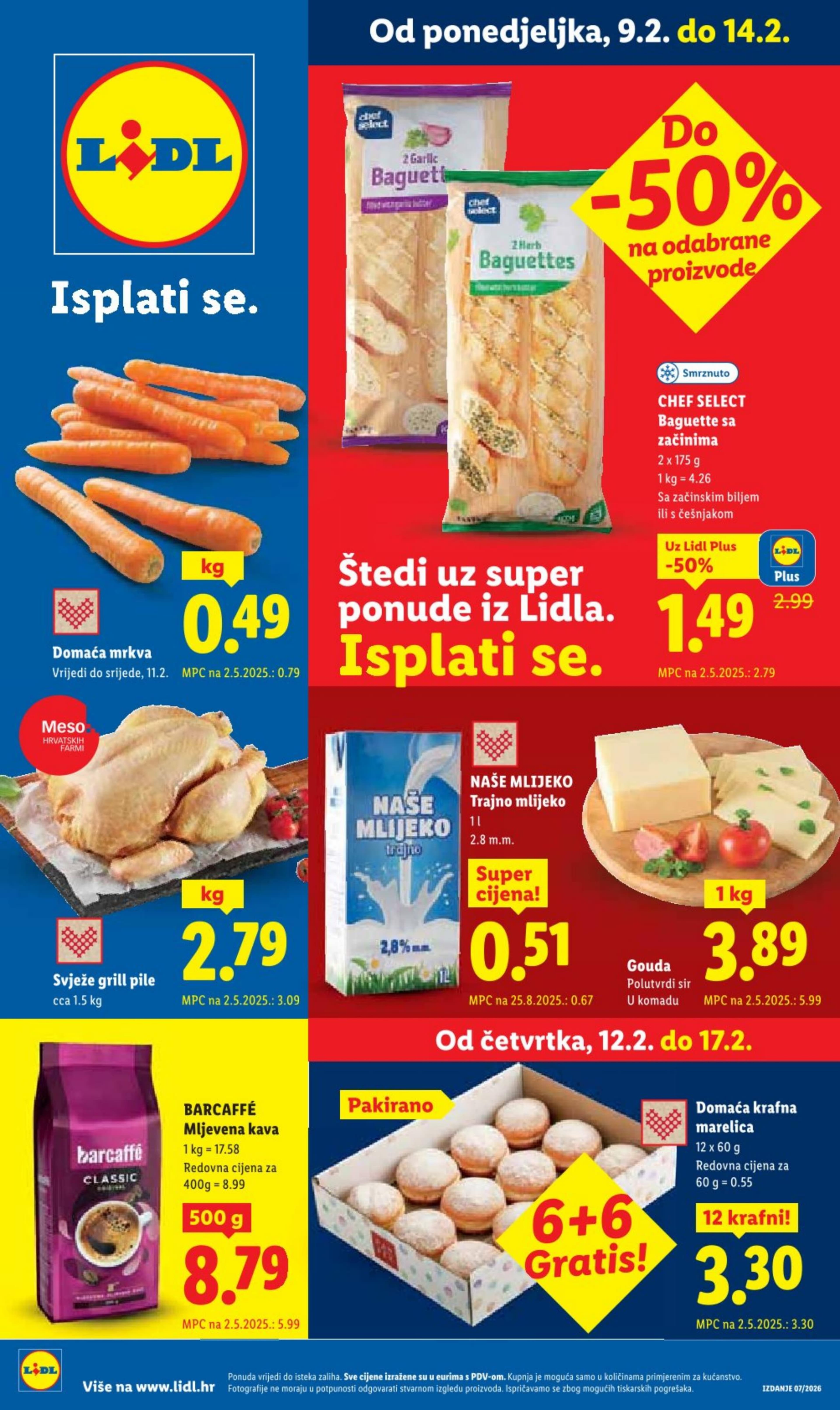 Stranica 1. Lidl kataloga - Tjedna Akcija Prehrana