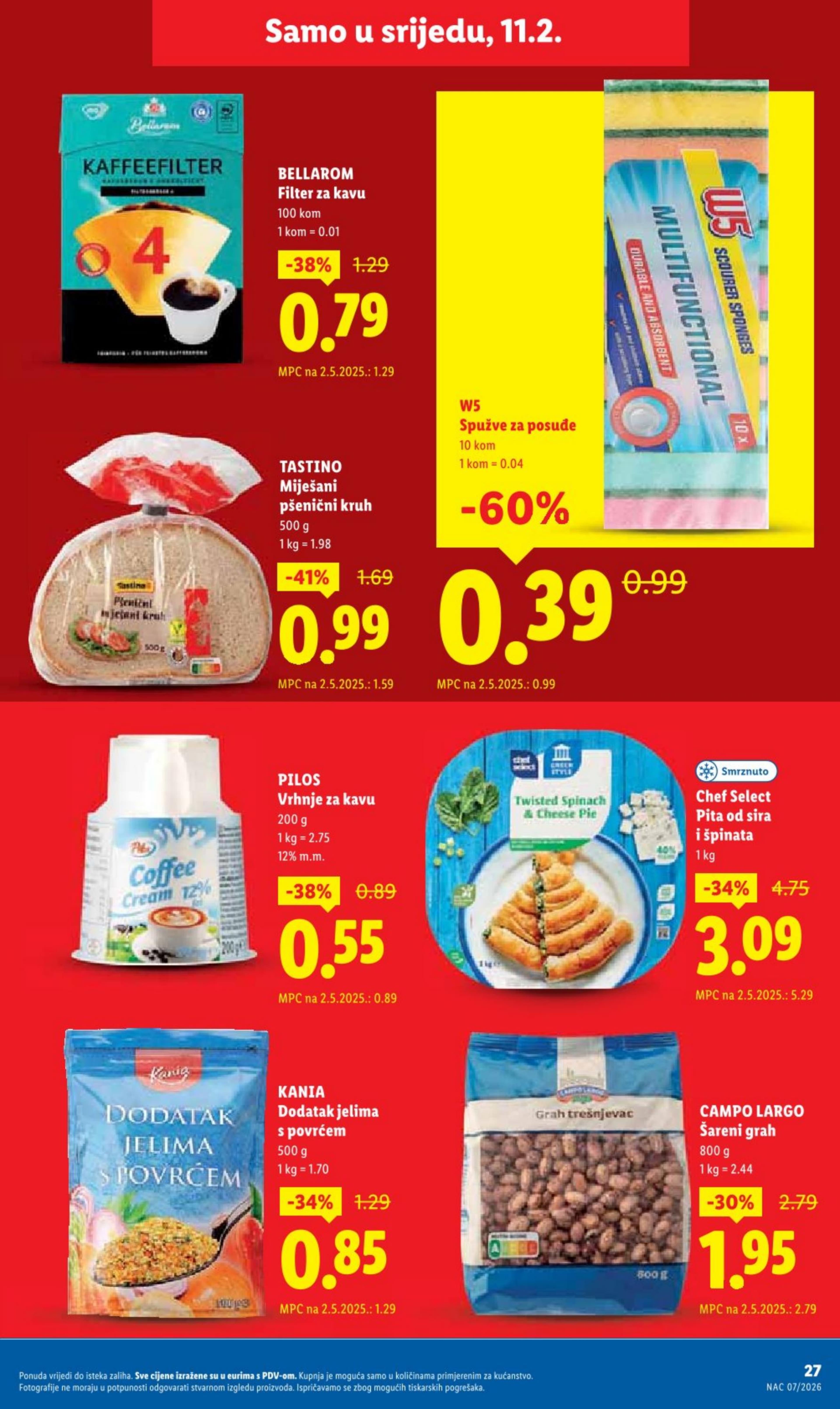 Stranica 27. Lidl kataloga - Tjedna Akcija Prehrana