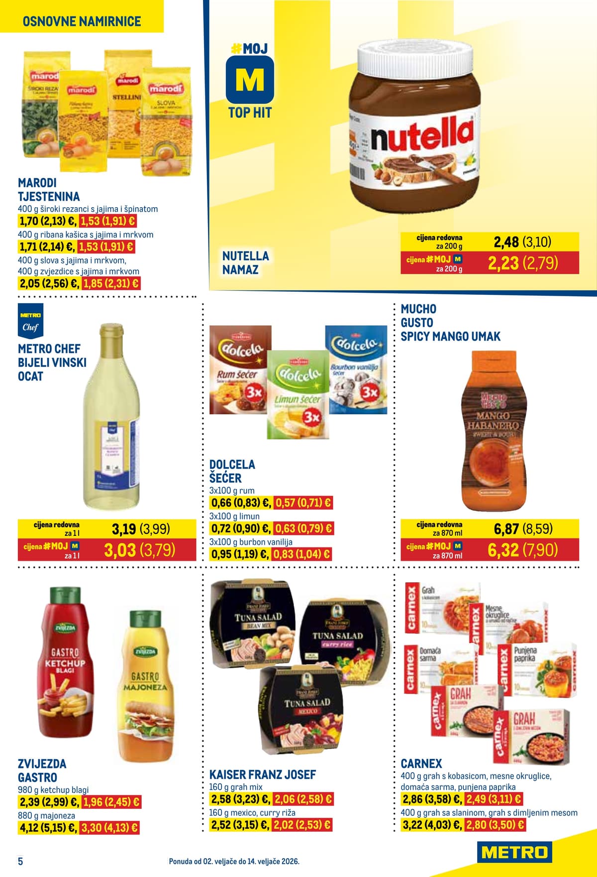 Stranica 5. Metro kataloga - Prehrana i Neprehrana