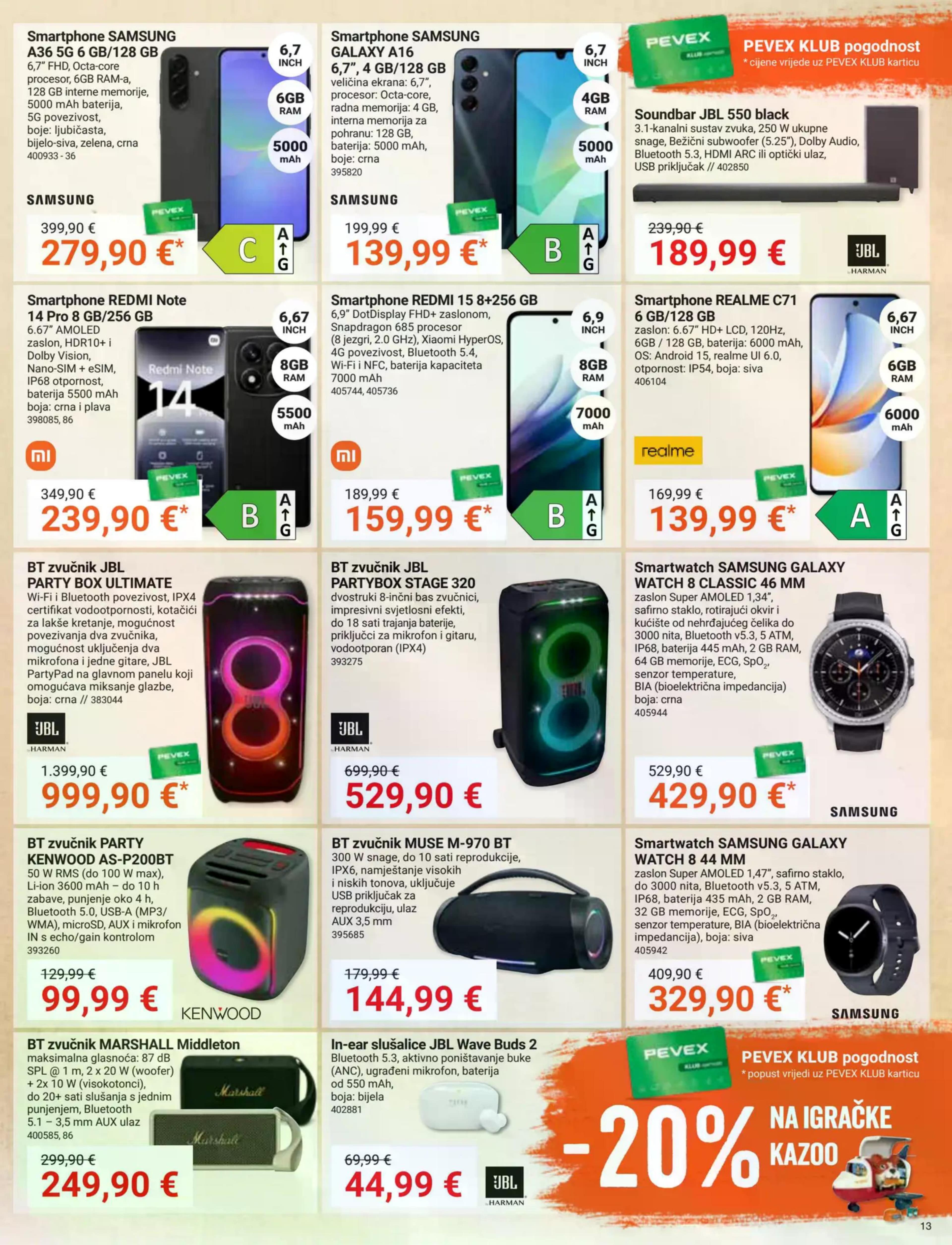 Stranica 13. Pevex kataloga - Akcije od 25.09. do 20.10.2025.