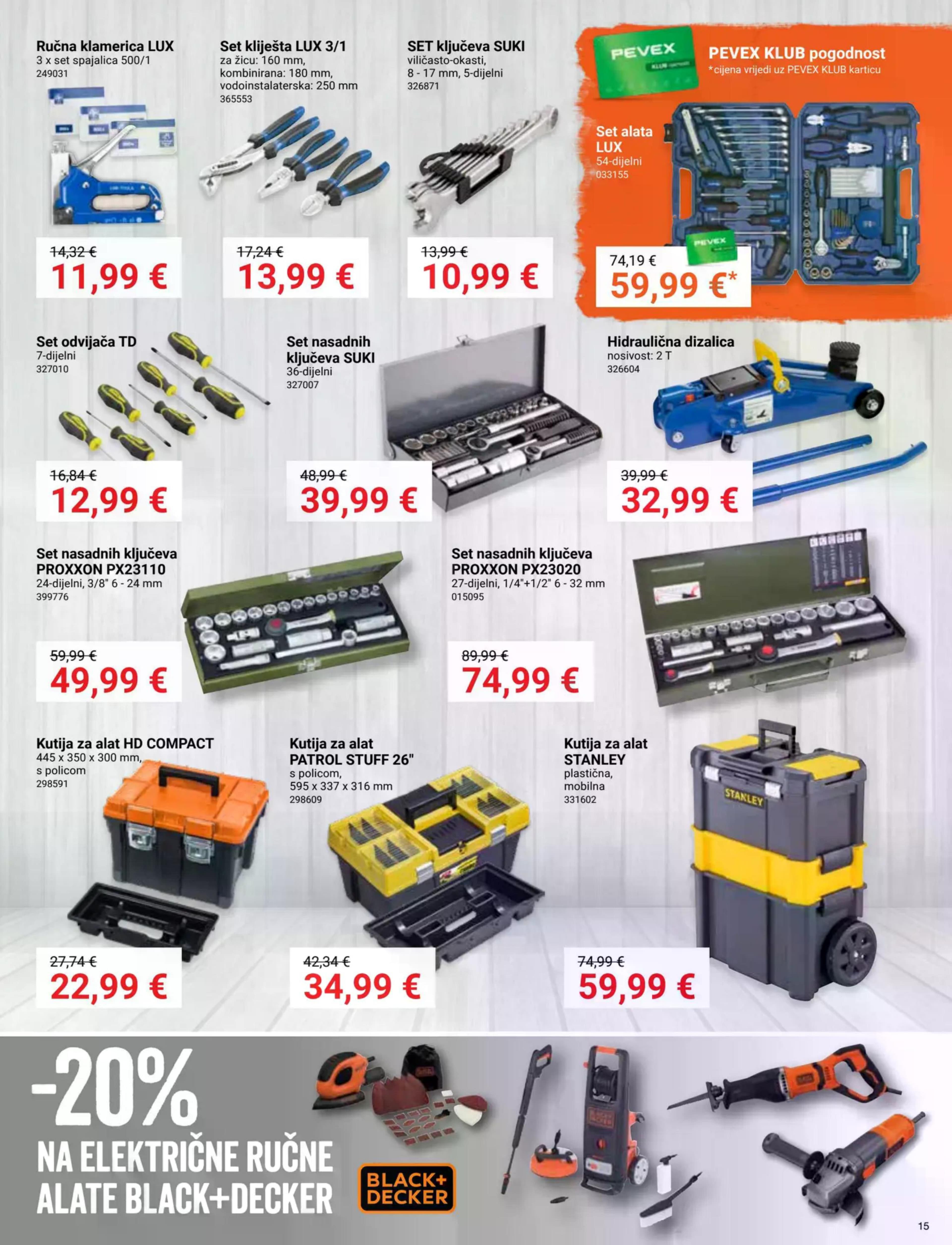 Stranica 15. Pevex kataloga - Akcije od 25.09. do 20.10.2025.