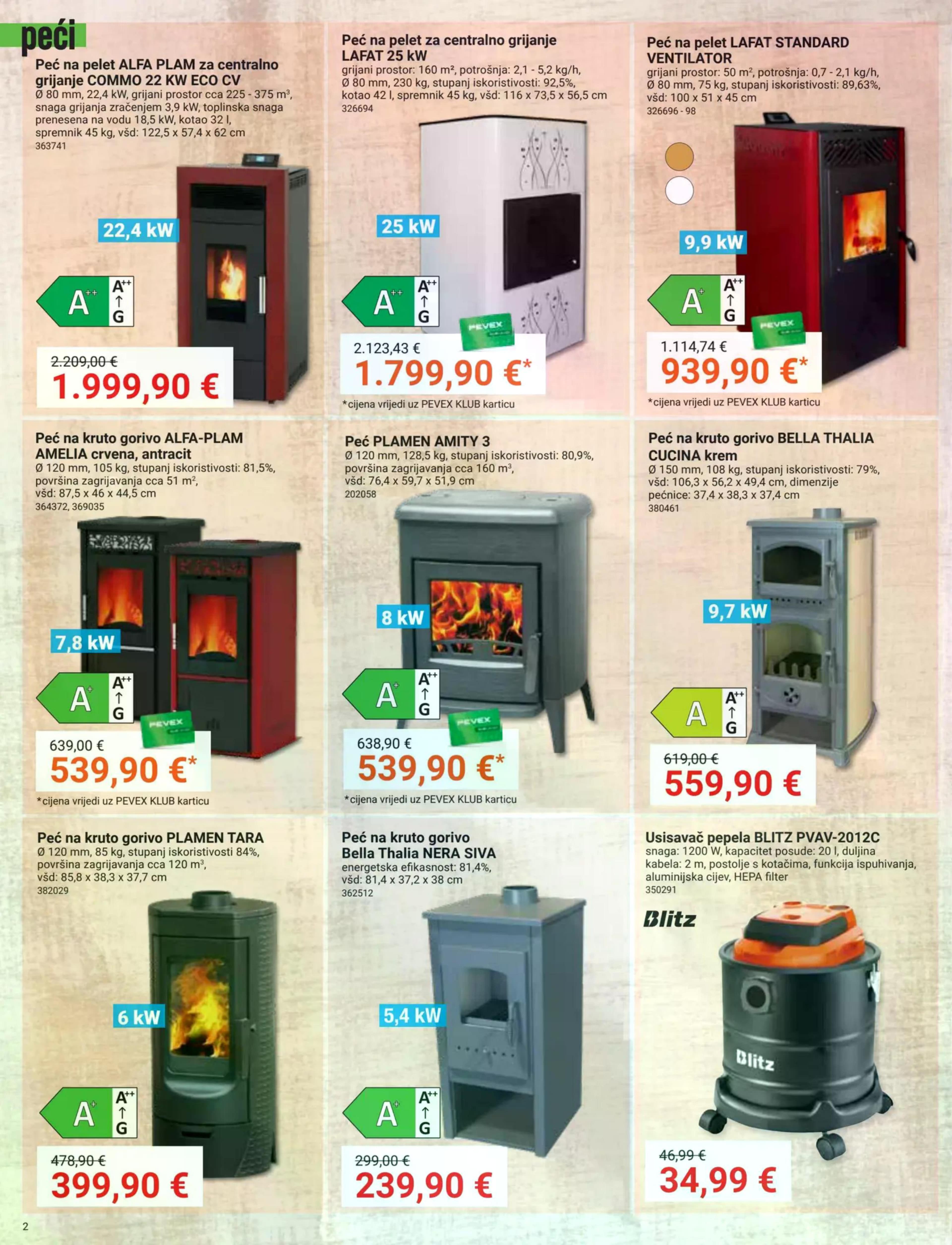 Stranica 2. Pevex kataloga - Akcije od 25.09. do 20.10.2025.