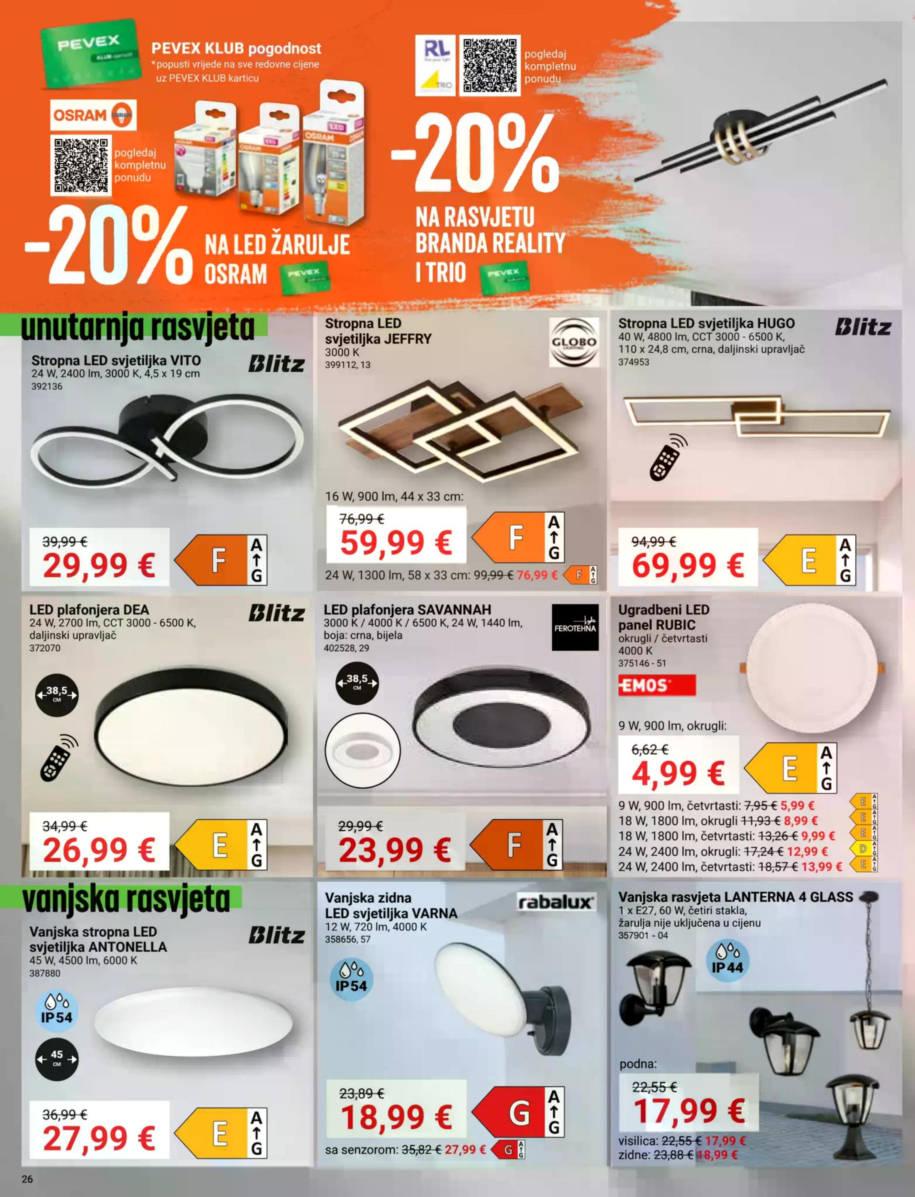 Stranica 26. Pevex kataloga - Akcije od 25.09. do 20.10.2025.