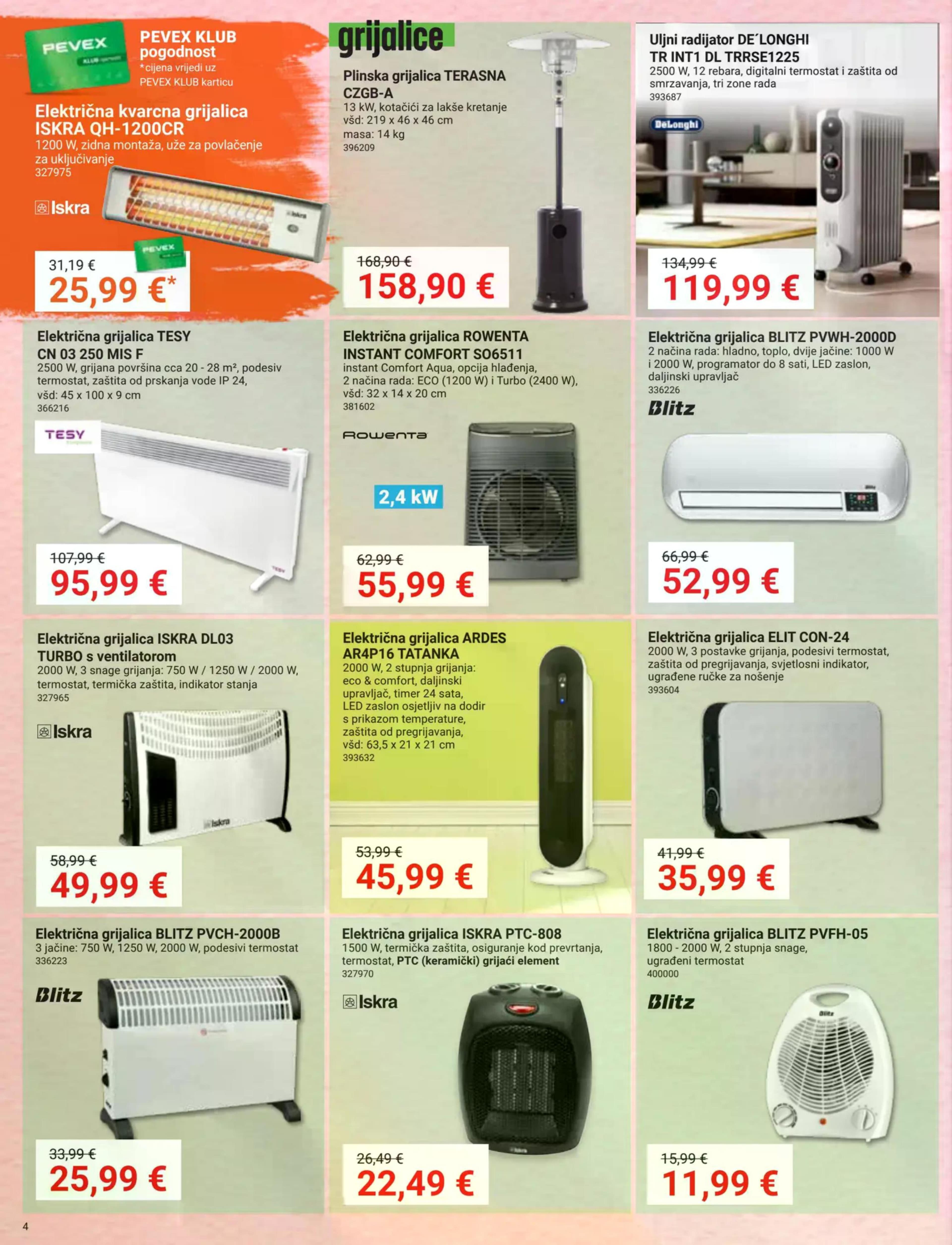 Stranica 4. Pevex kataloga - Akcije od 25.09. do 20.10.2025.