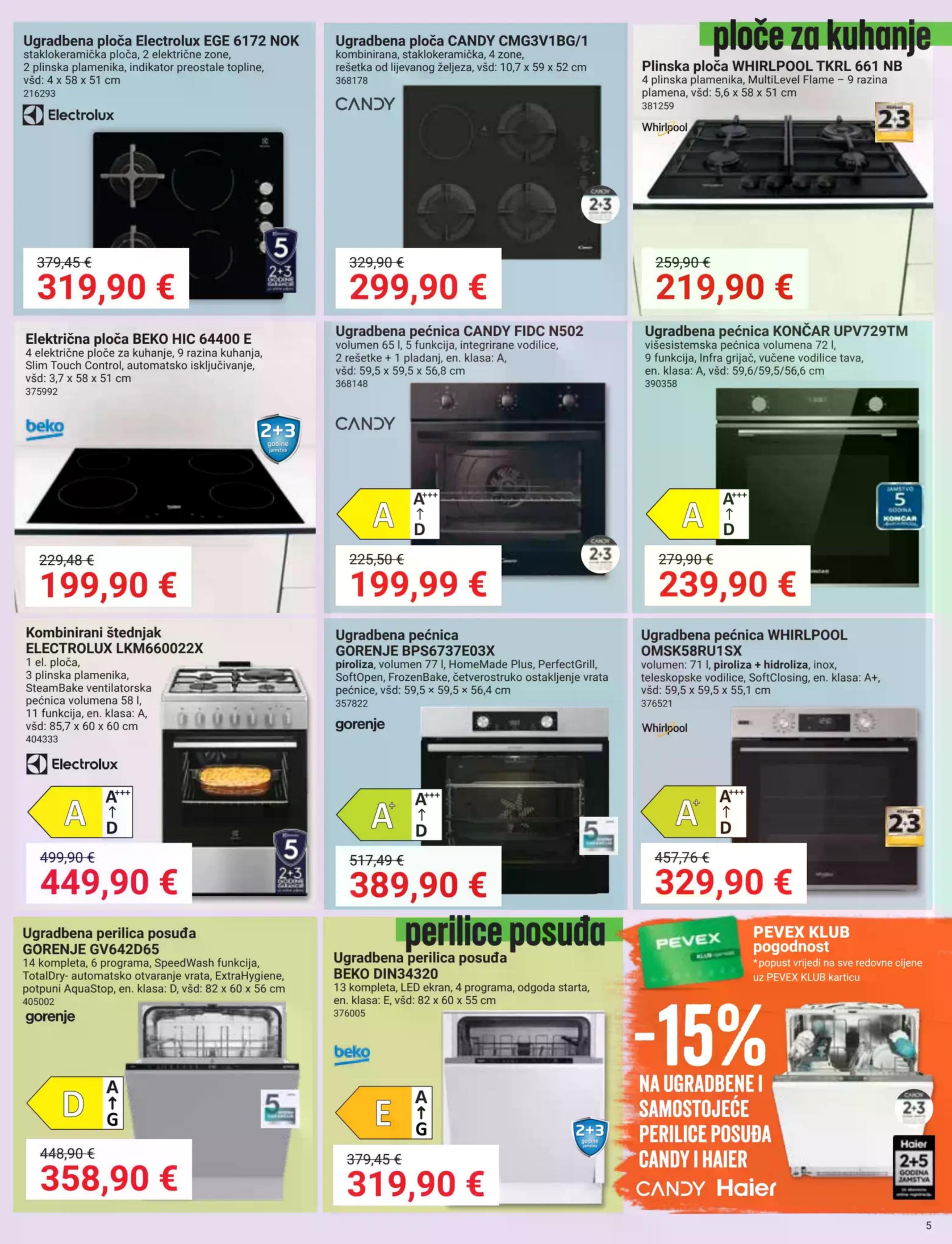 Stranica 5. Pevex kataloga - Akcije od 25.09. do 20.10.2025.