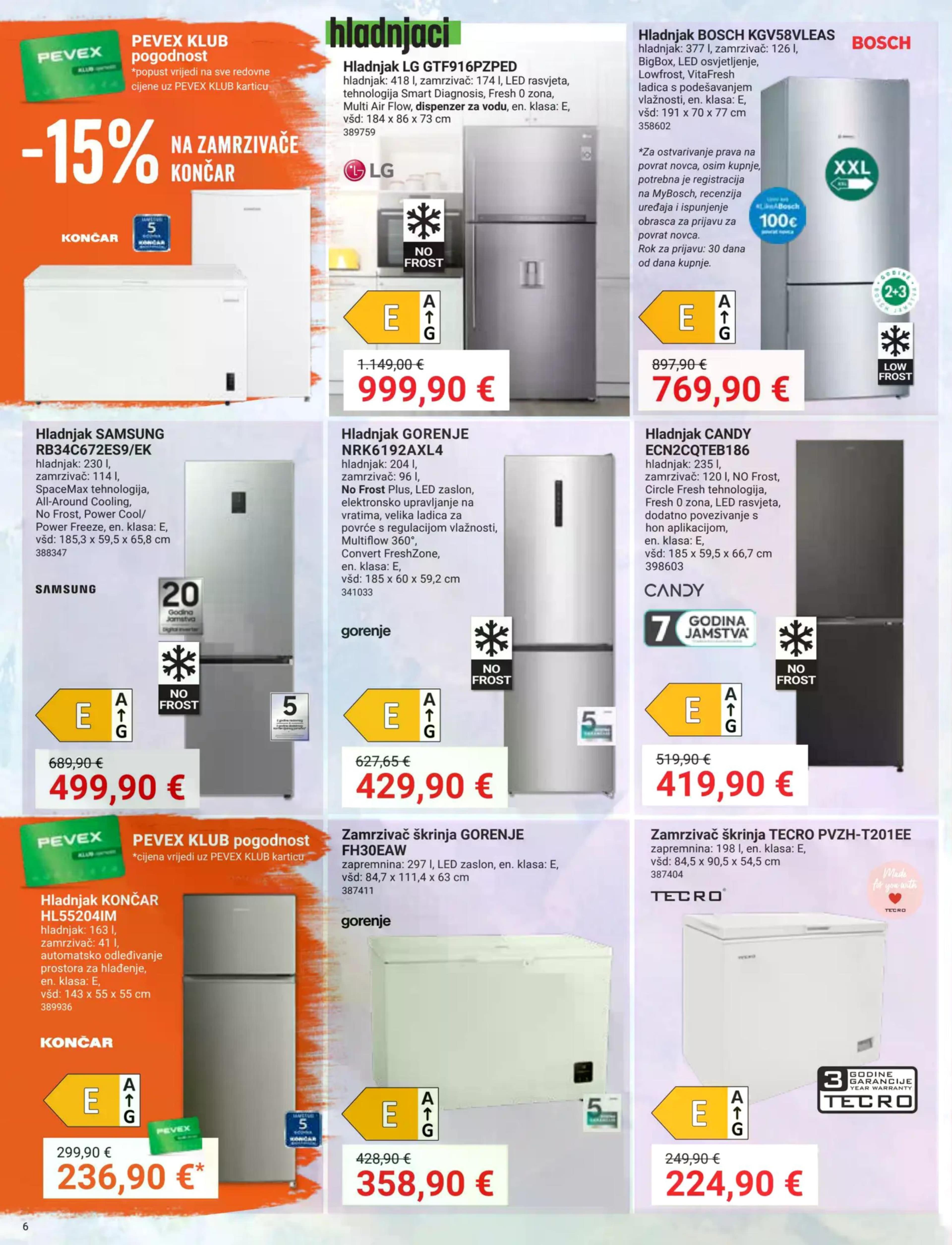 Stranica 6. Pevex kataloga - Akcije od 25.09. do 20.10.2025.