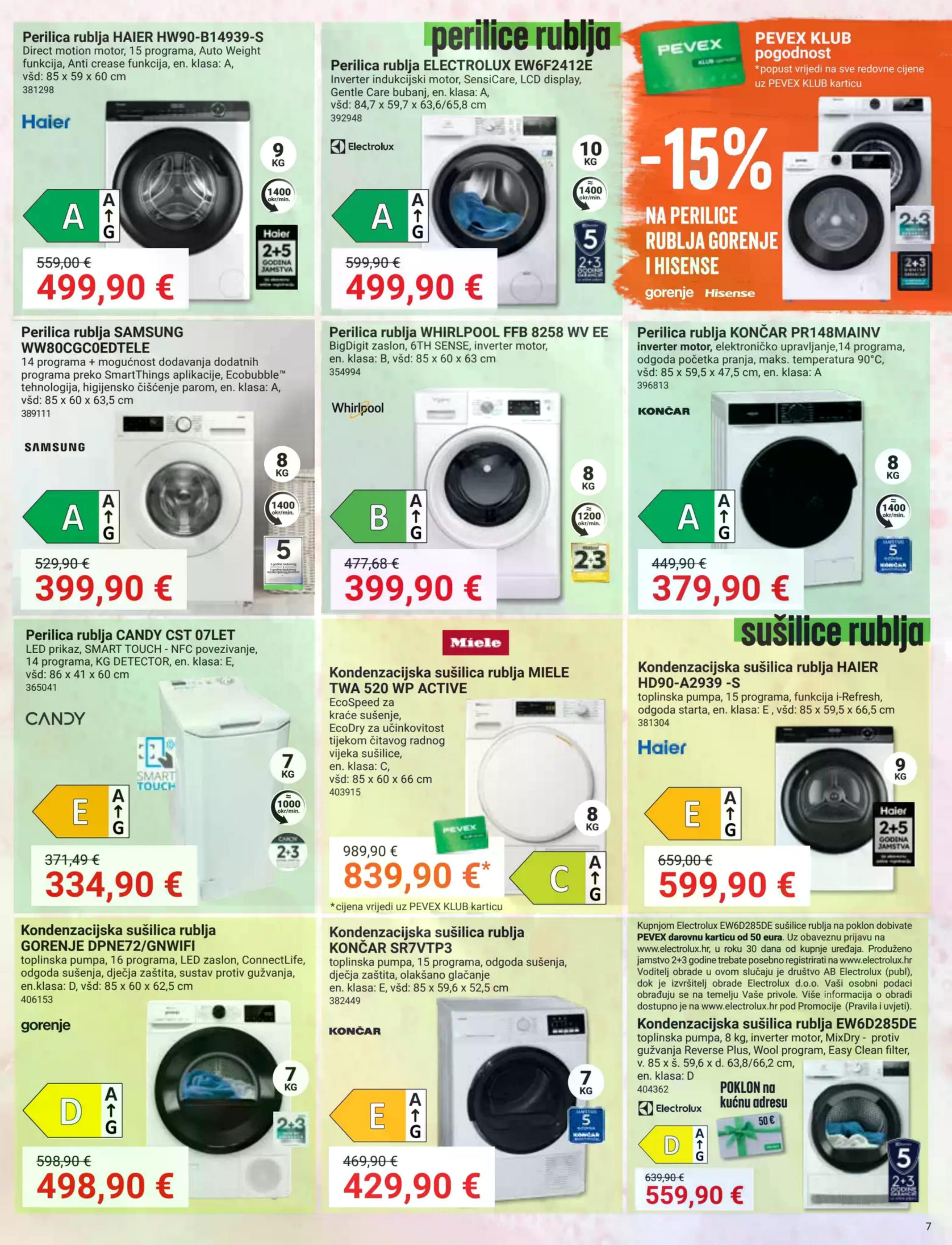 Stranica 7. Pevex kataloga - Akcije od 25.09. do 20.10.2025.