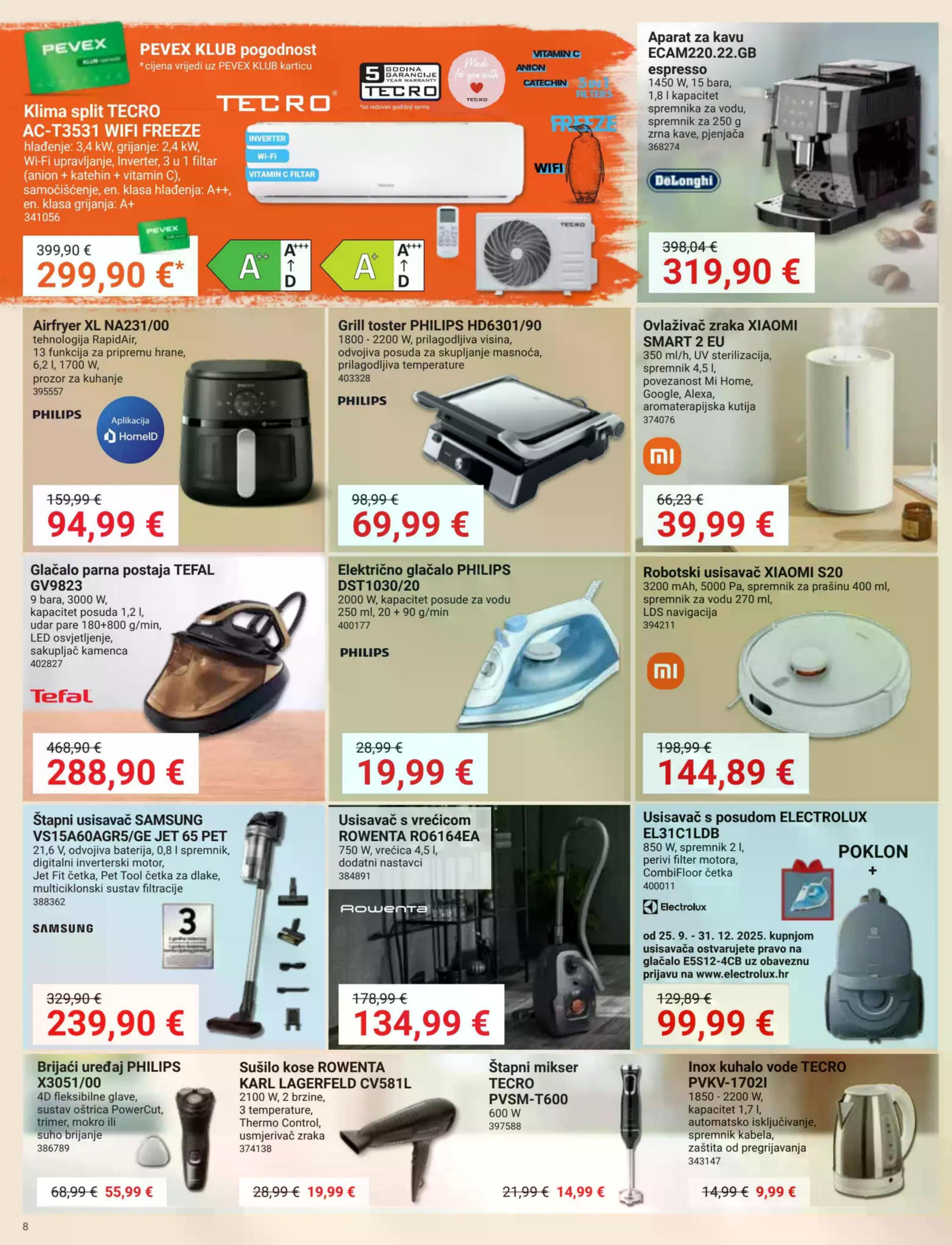 Stranica 8. Pevex kataloga - Akcije od 25.09. do 20.10.2025.