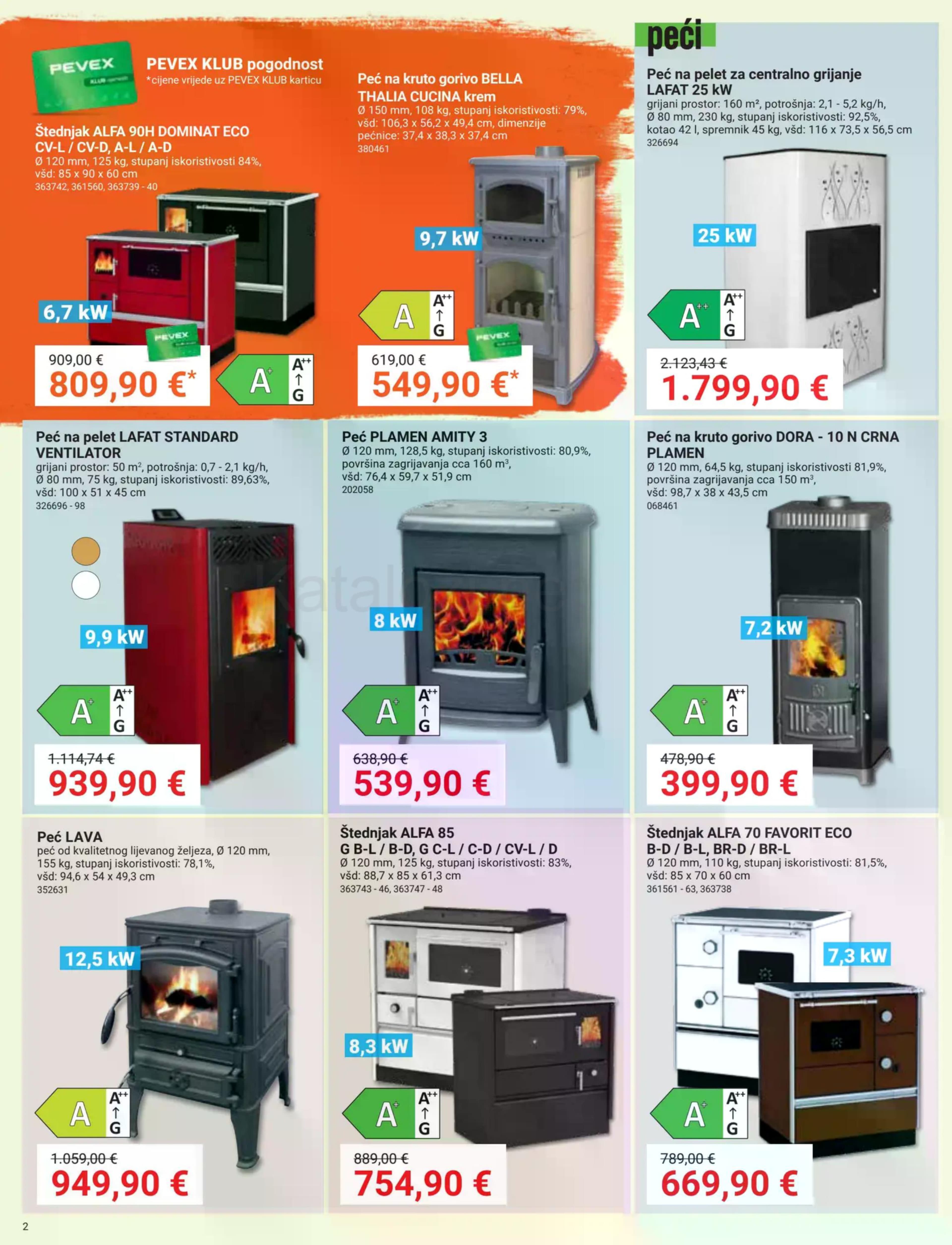 Stranica 2. Pevex kataloga - Akcije od 23.10. do 17.11.2025.