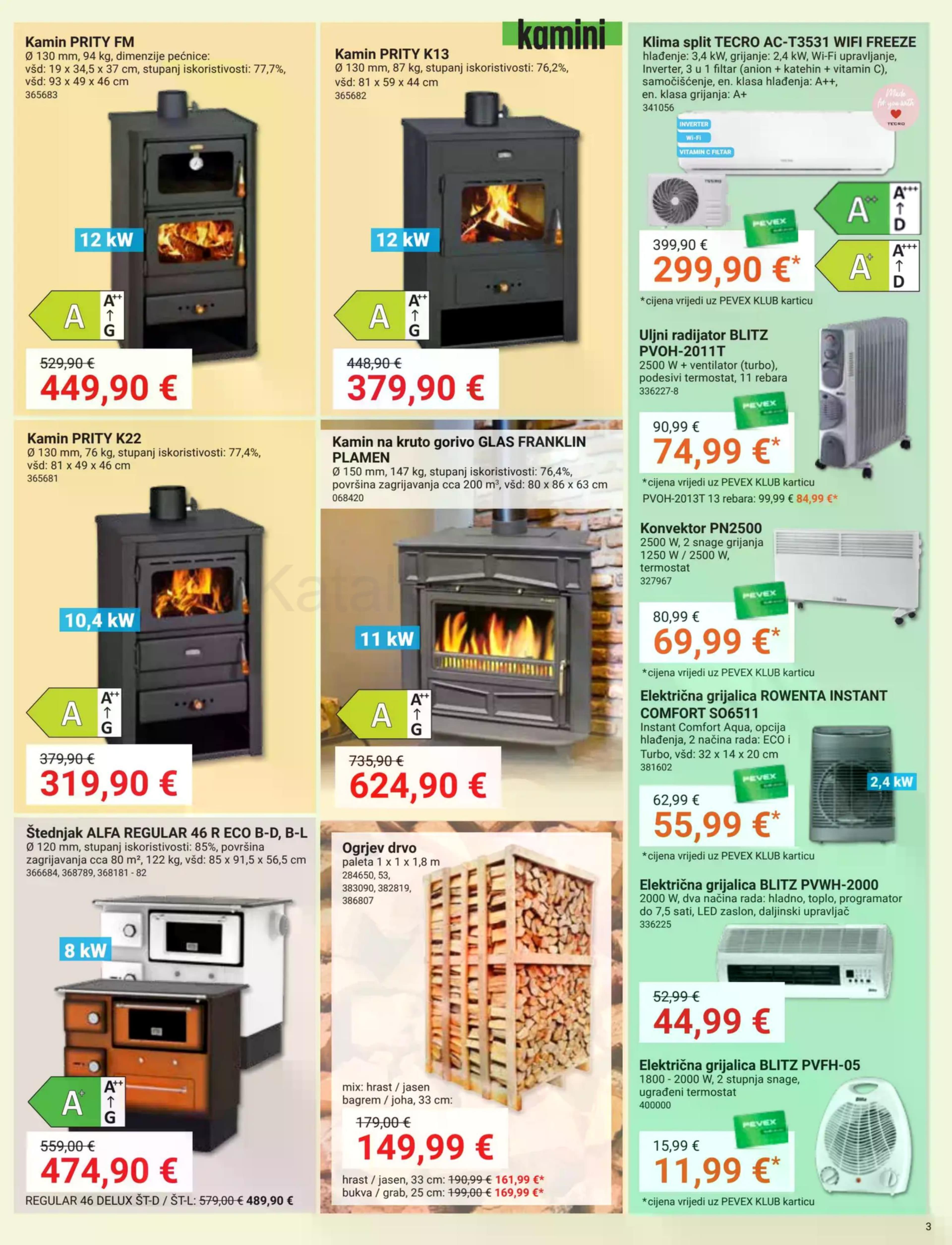 Stranica 3. Pevex kataloga - Akcije od 23.10. do 17.11.2025.