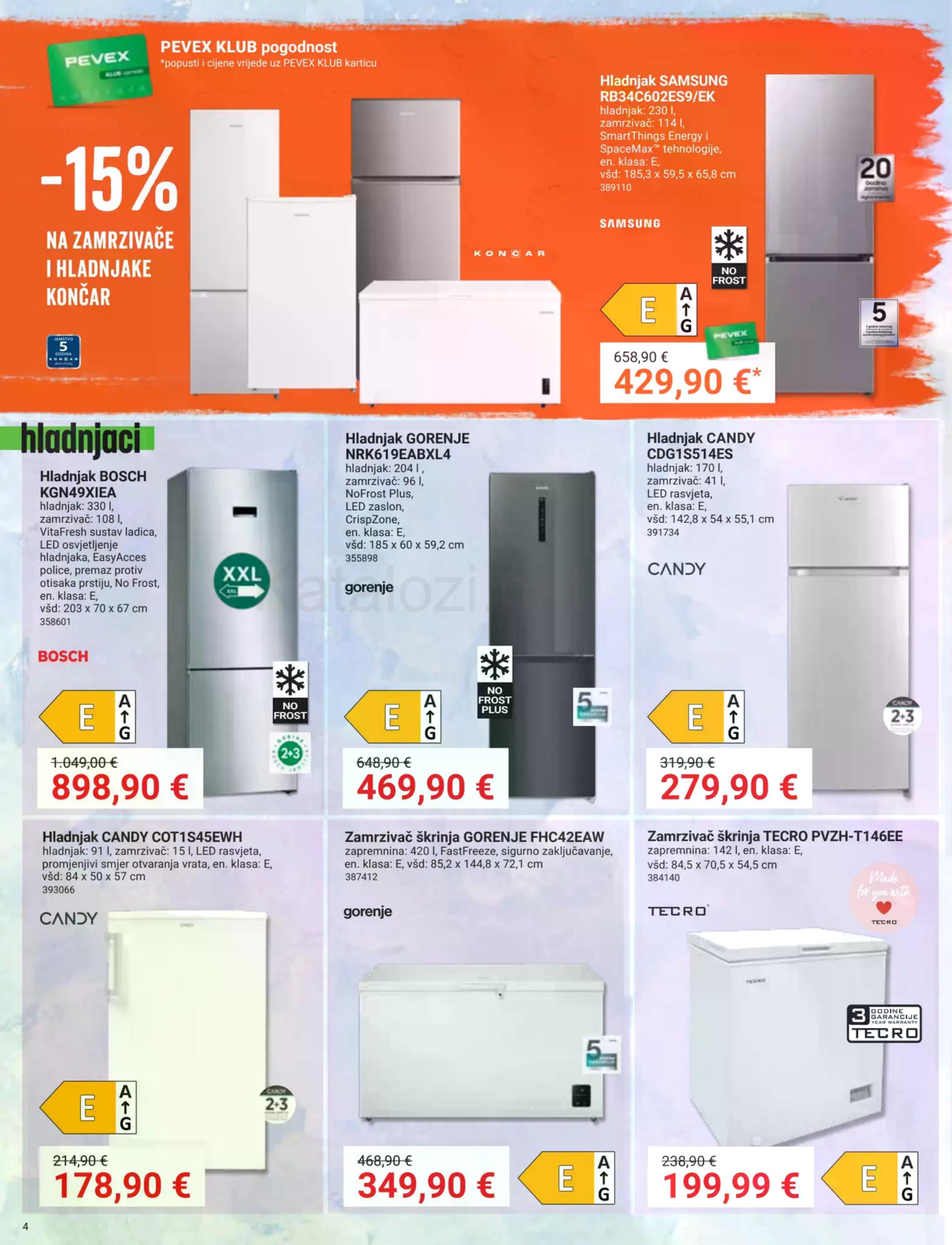 Stranica 4. Pevex kataloga - Akcije od 23.10. do 17.11.2025.