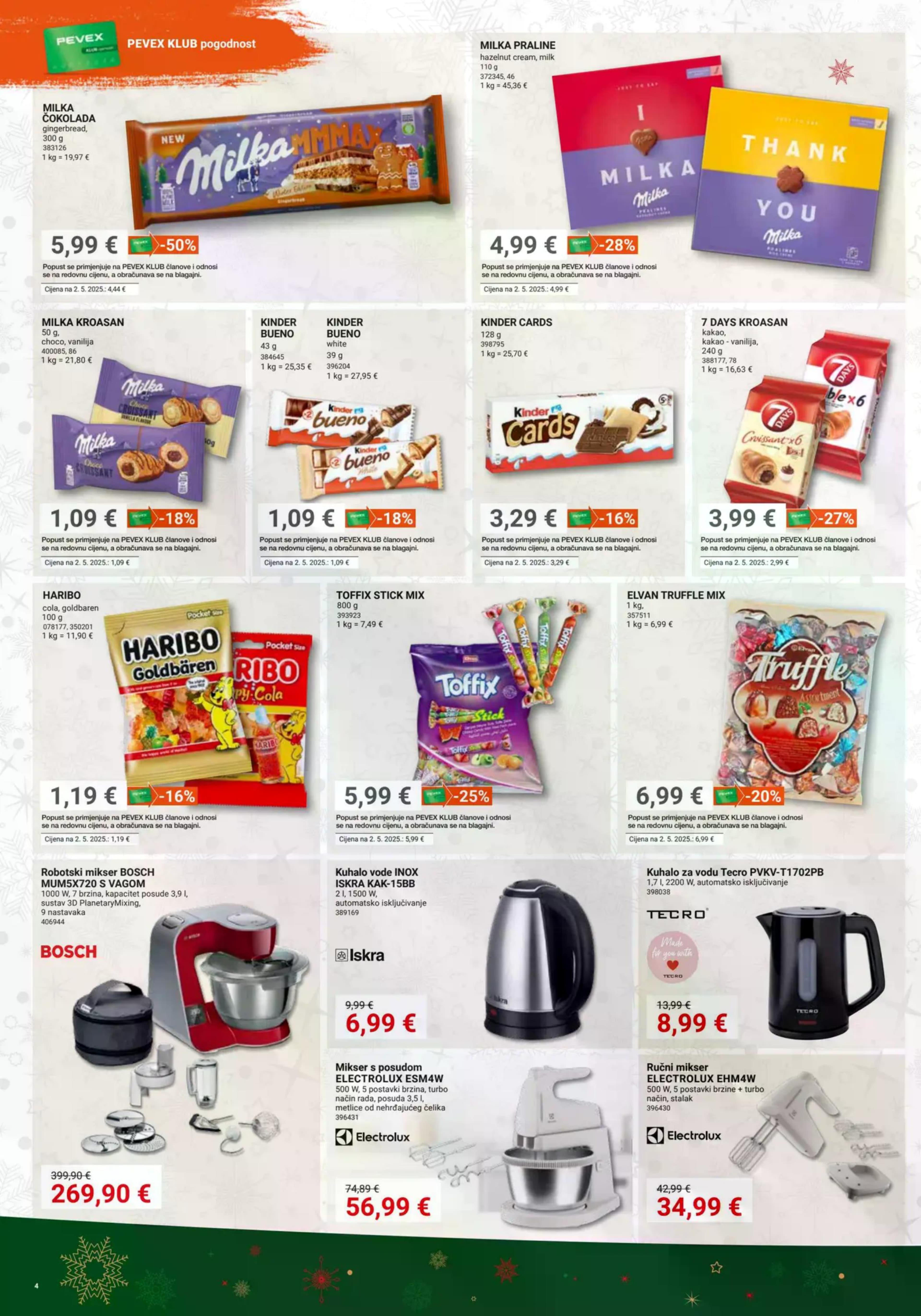 Stranica 4. Pevex kataloga - Akcije od 04.12. do 31.12.2025.