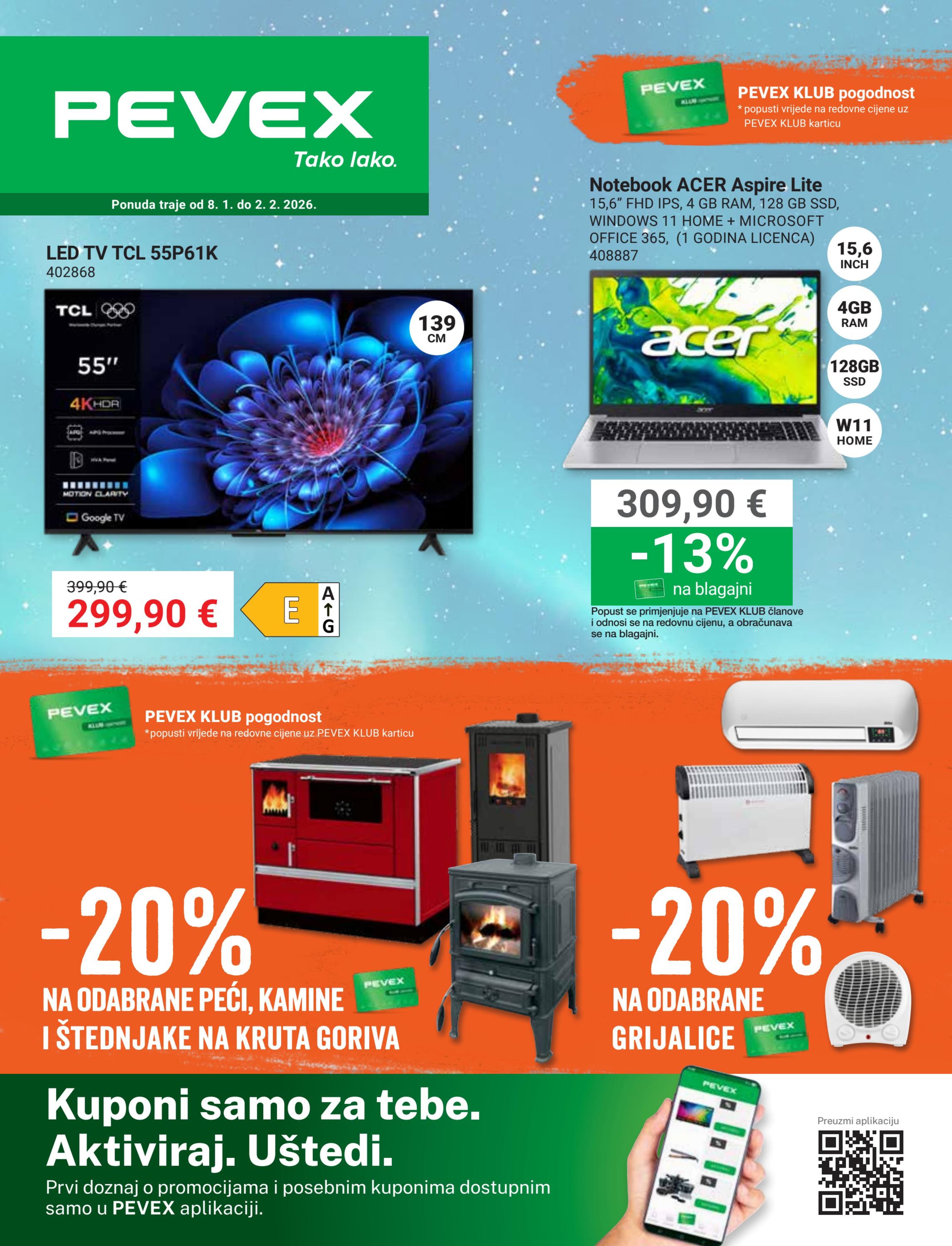 Stranica 1. Pevex kataloga - Siječanj 2026.