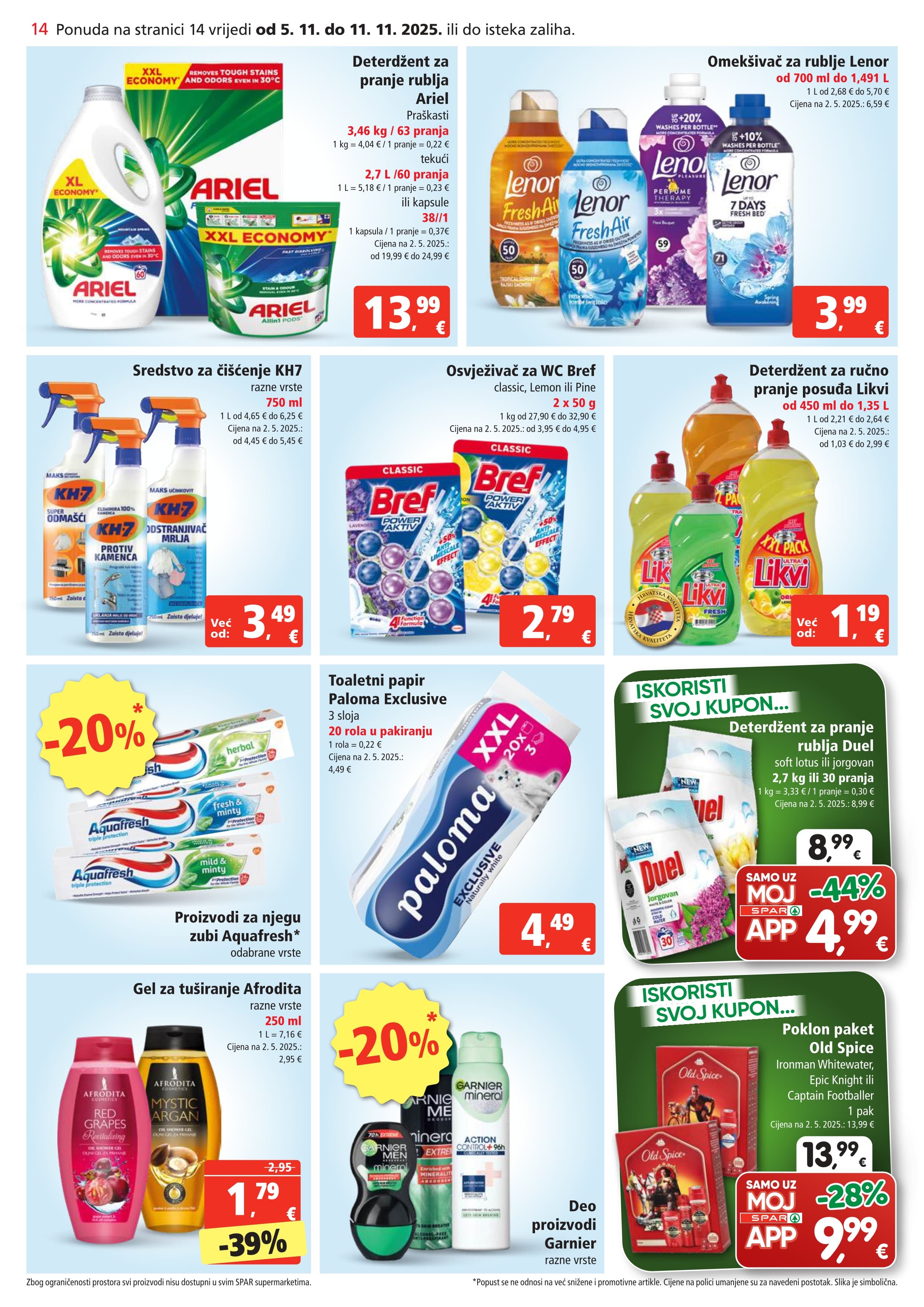 Stranica 14. Spar kataloga - Akcije od 05.11. do 11.11.2025.