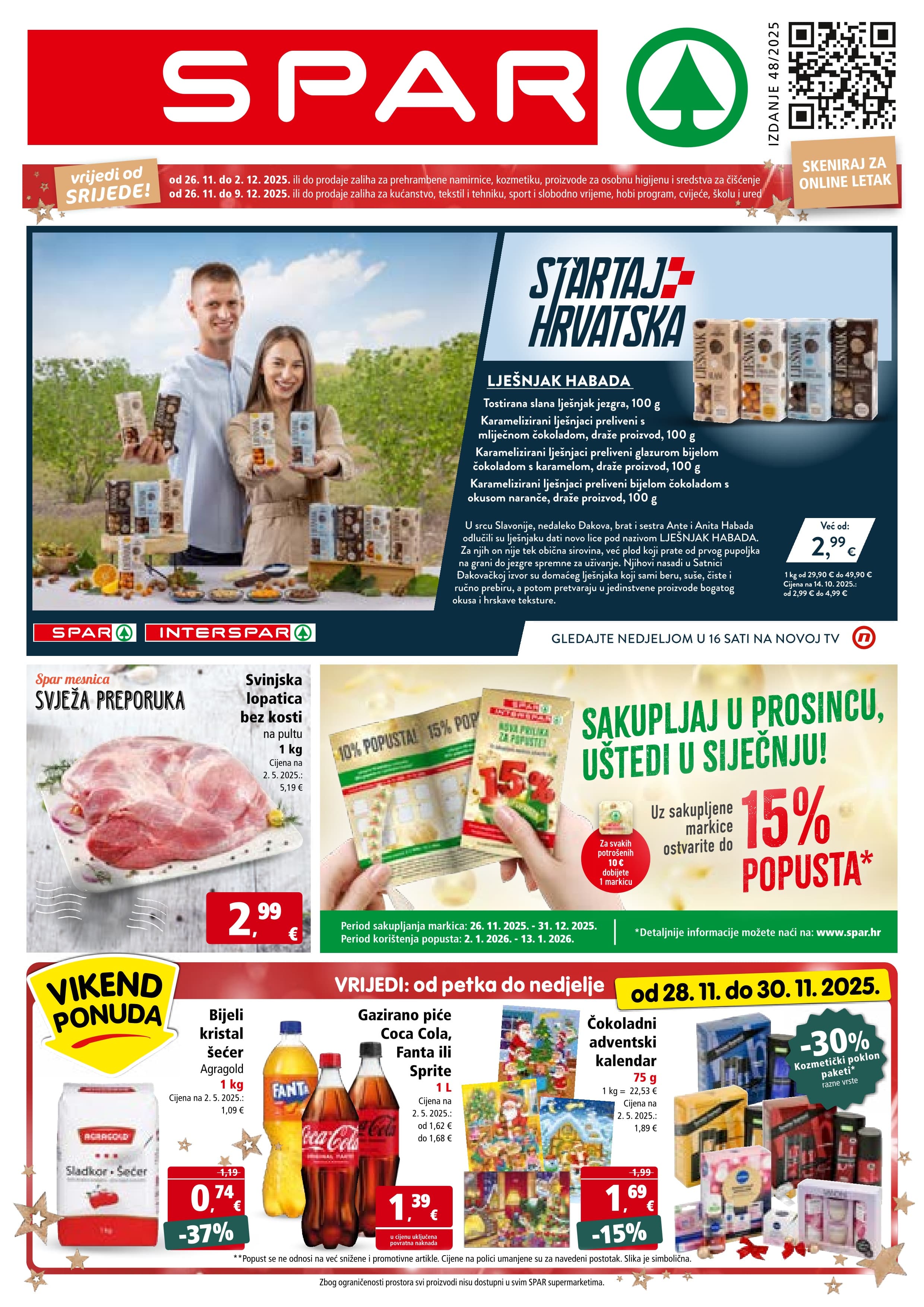 Stranica 1. Spar kataloga - Akcije od 26.11. do 02.12.2025.