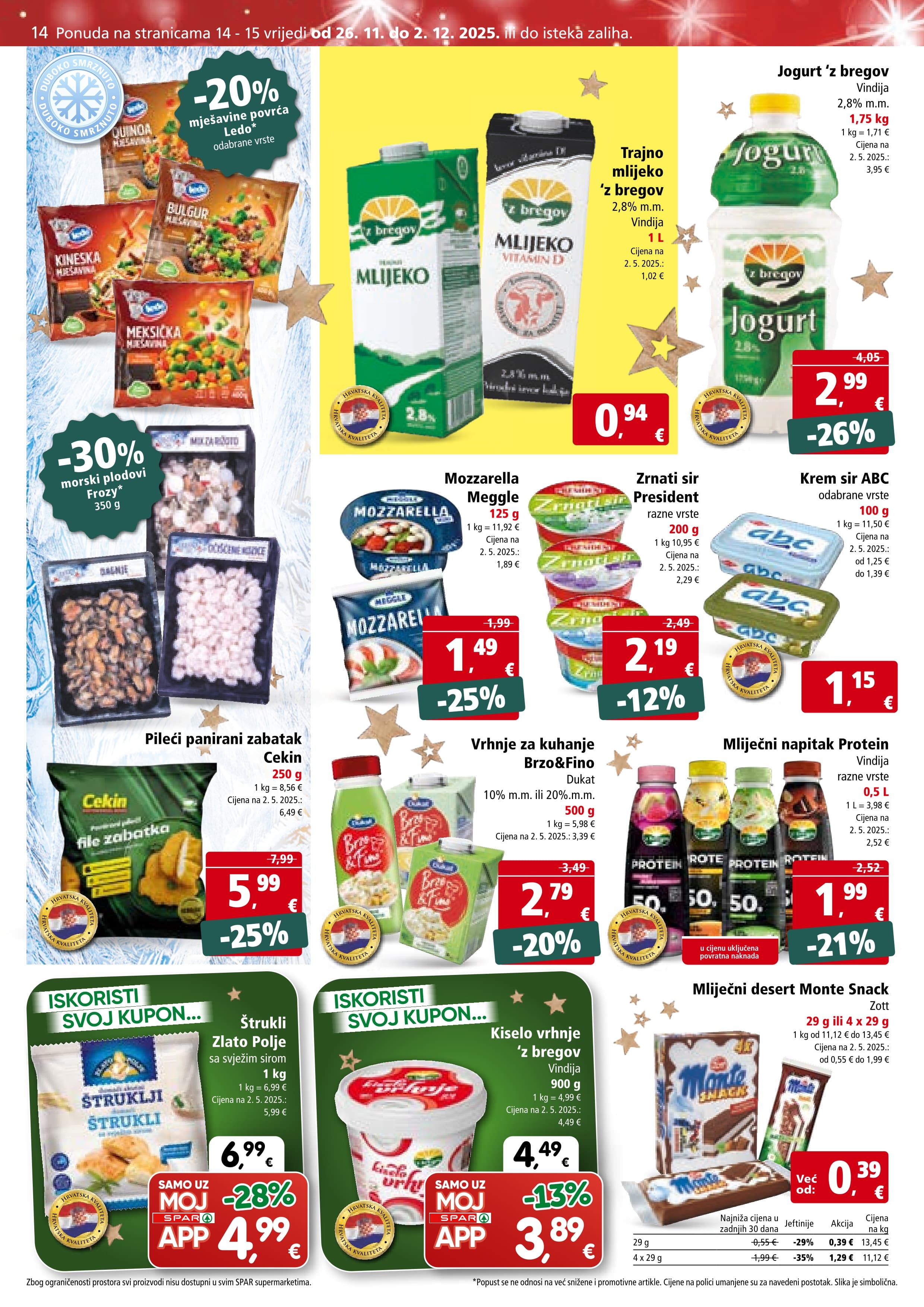 Stranica 14. Spar kataloga - Akcije od 26.11. do 02.12.2025.