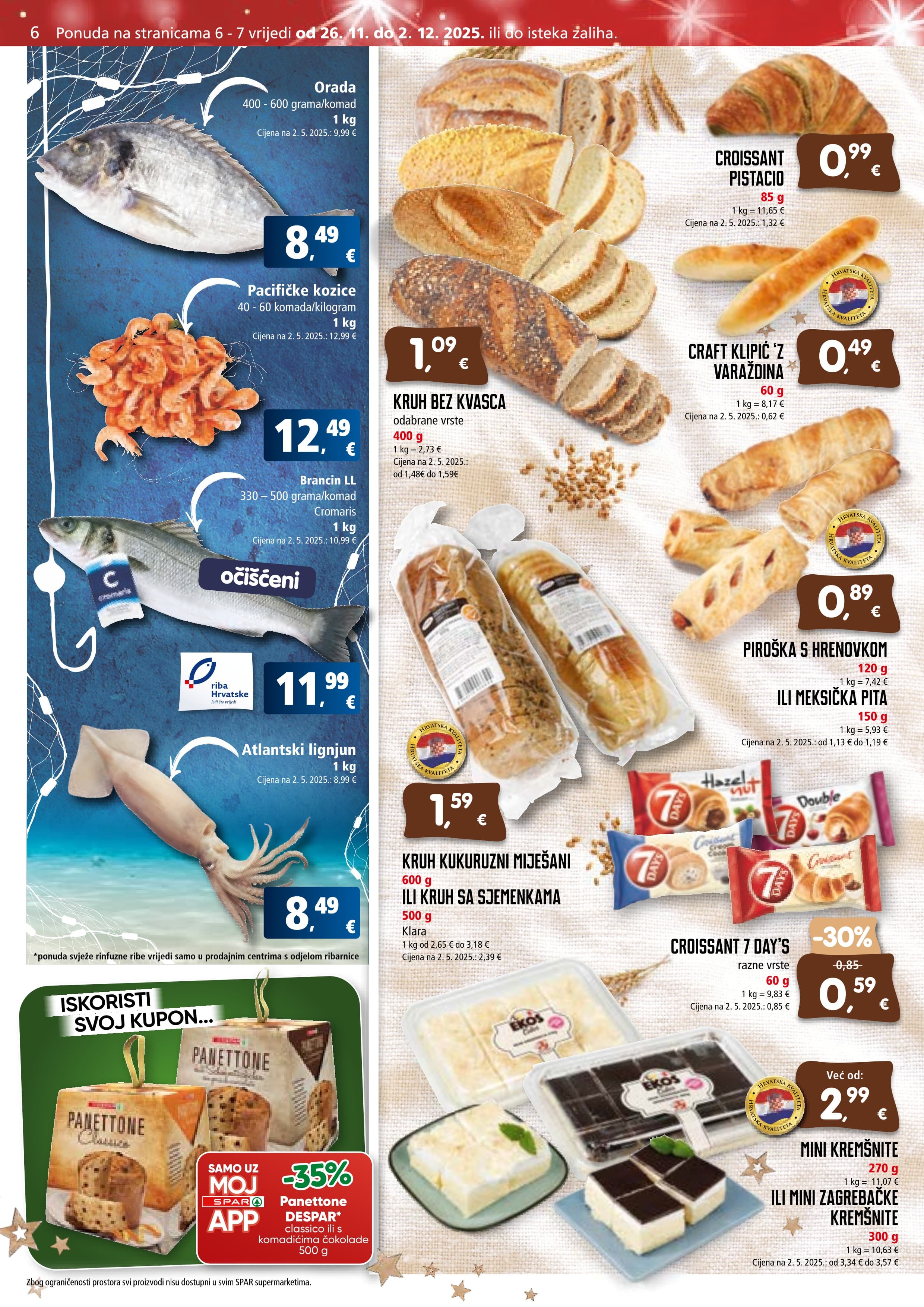 Stranica 6. Spar kataloga - Akcije od 26.11. do 02.12.2025.