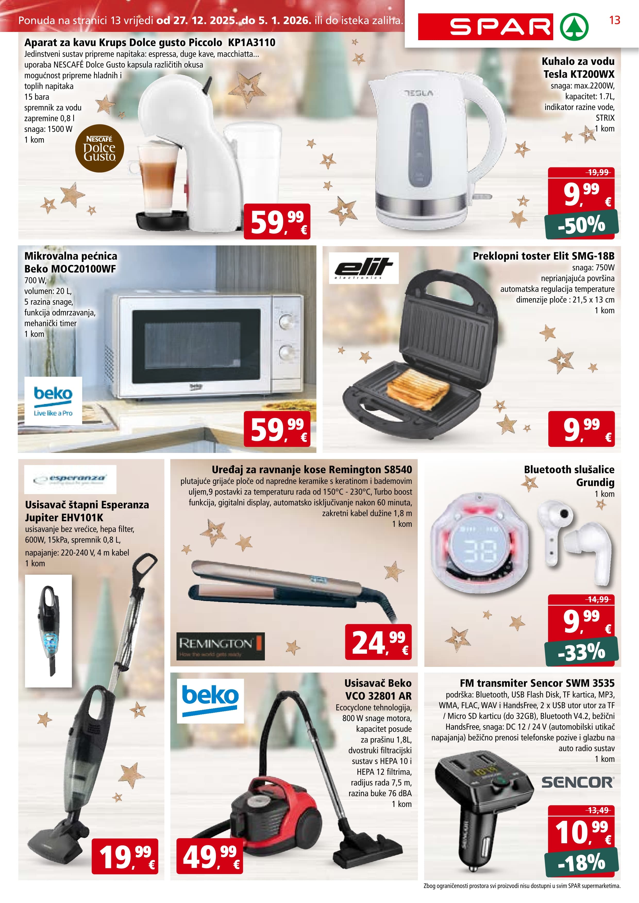 Stranica 16. Spar kataloga - Akcije od 27.12. do 05.01.2026.