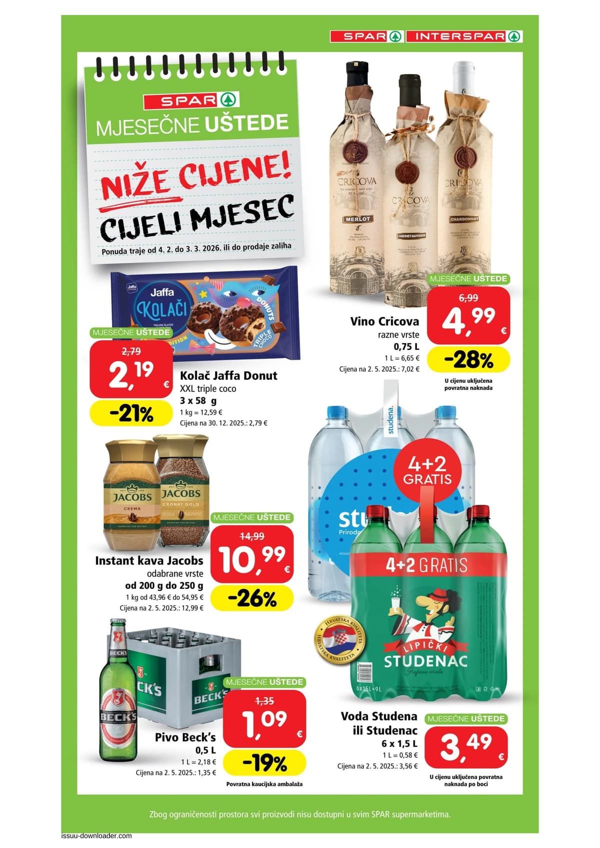 Stranica 3. Spar kataloga - Mjesečne Uštede