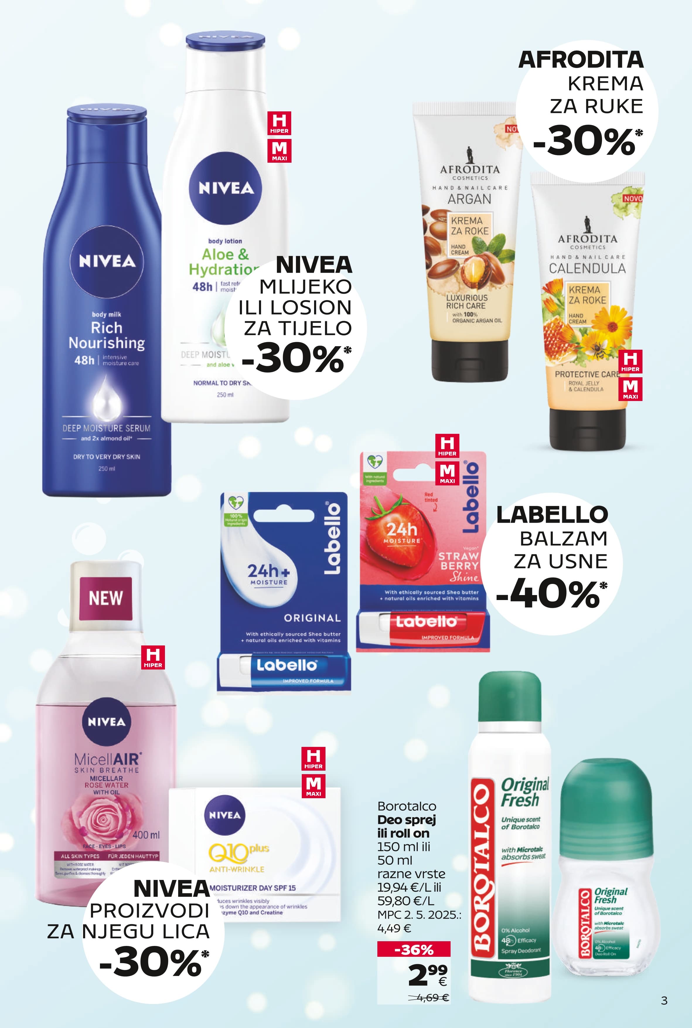 Page from catalog: Njega i čistoća