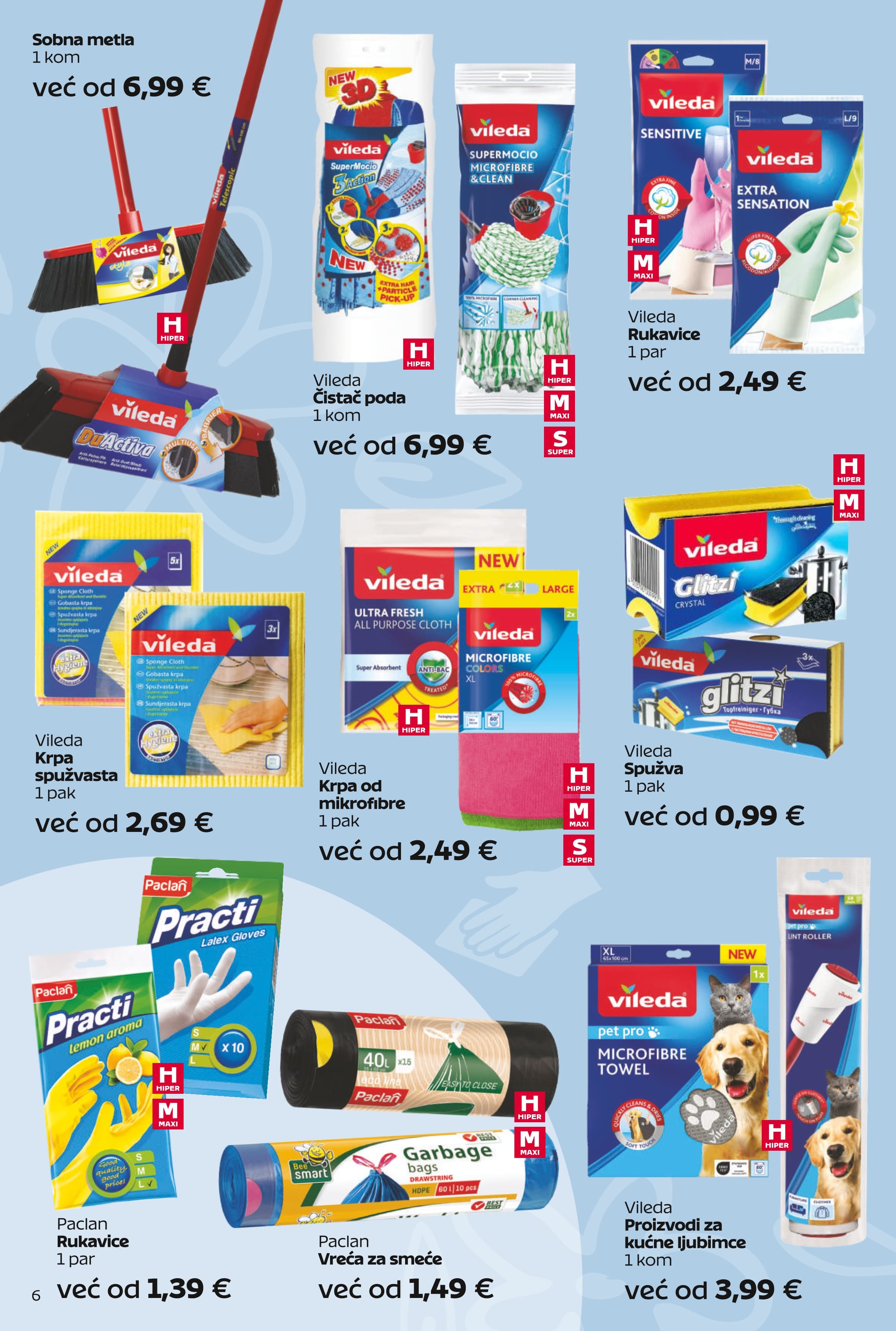 Page from catalog: Njega i čistoća