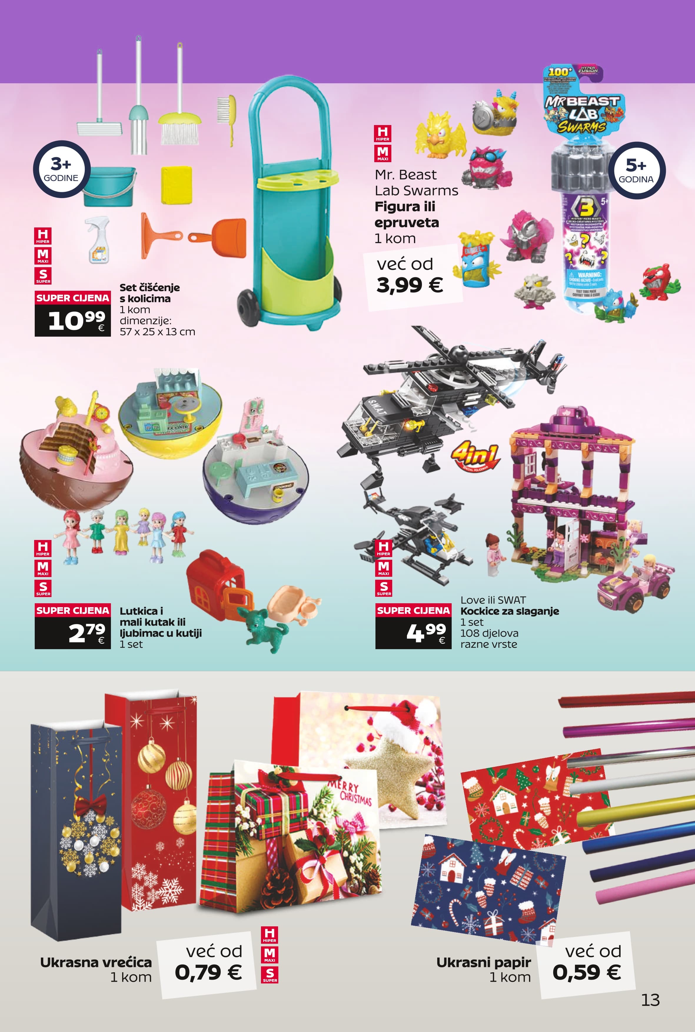 Page from catalog: Super ponuda za mališane