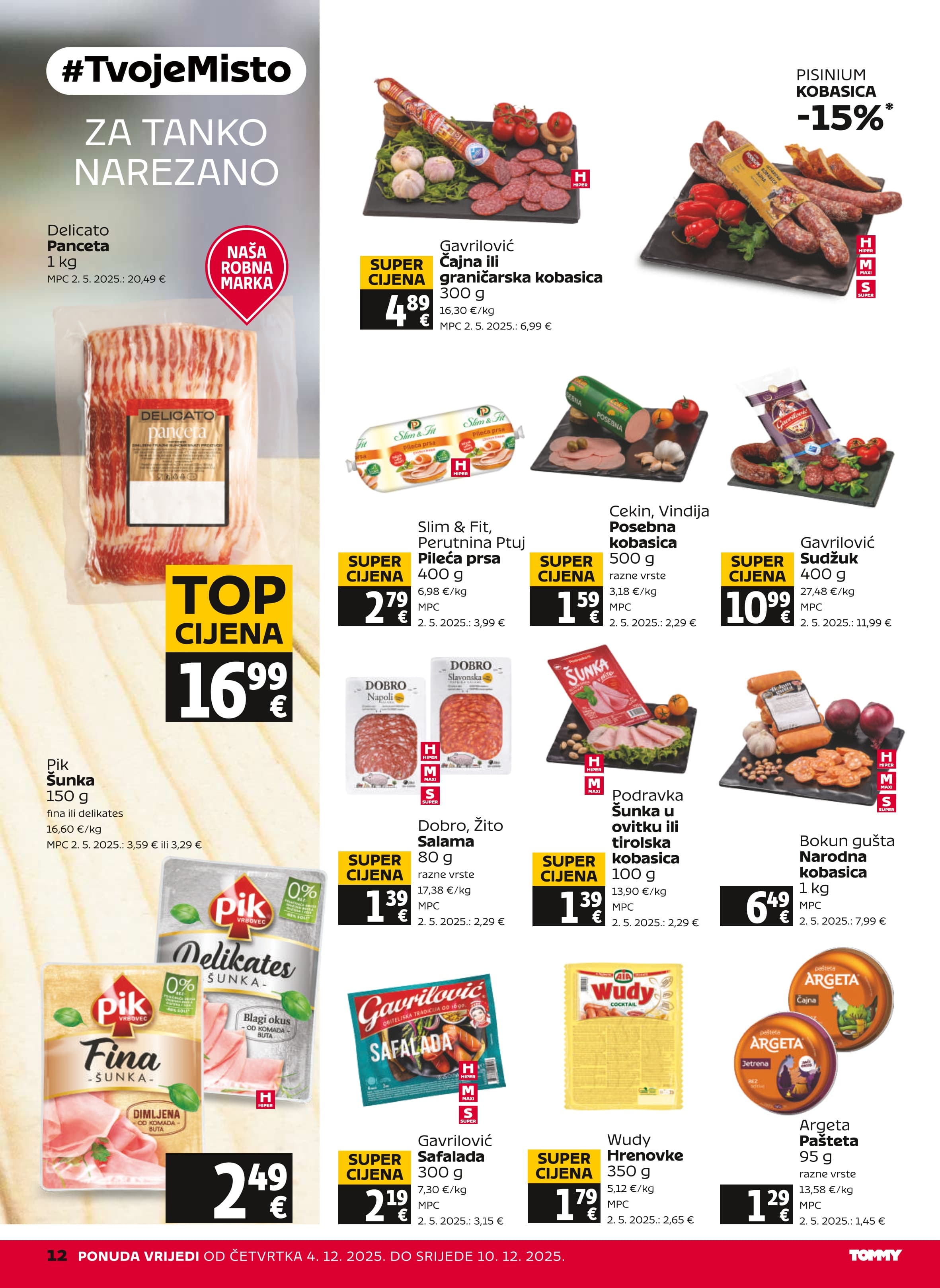 Stranica 12. Tommy kataloga - Akcije od 04.12. do 10.12.2025.