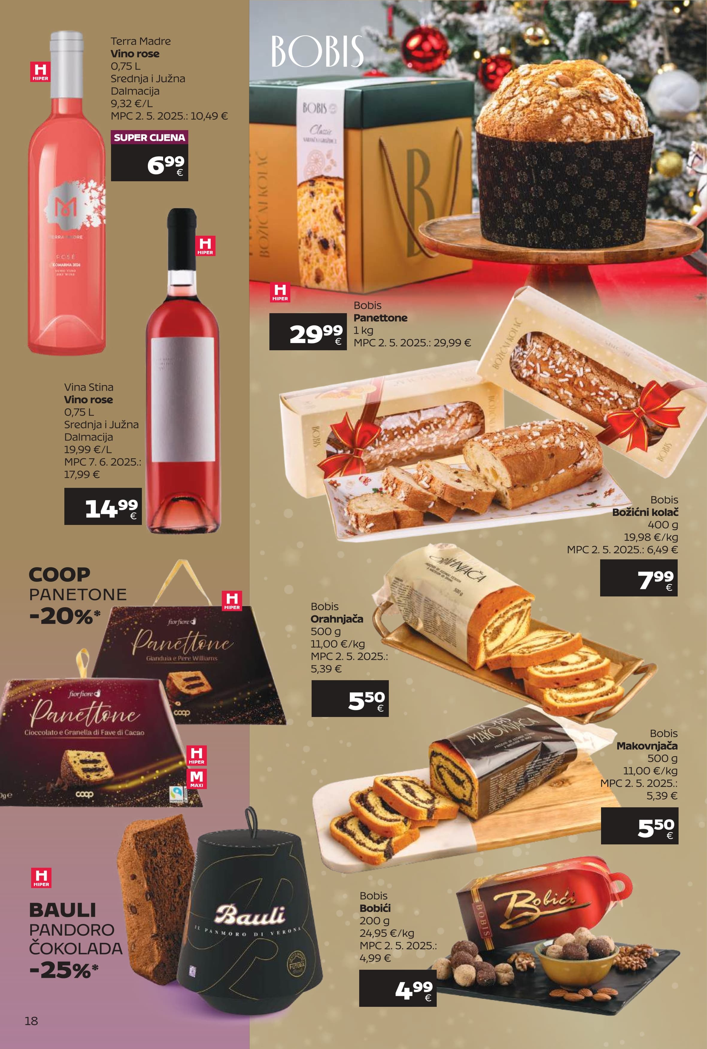 Page from catalog: Super ponuda vina i delicija