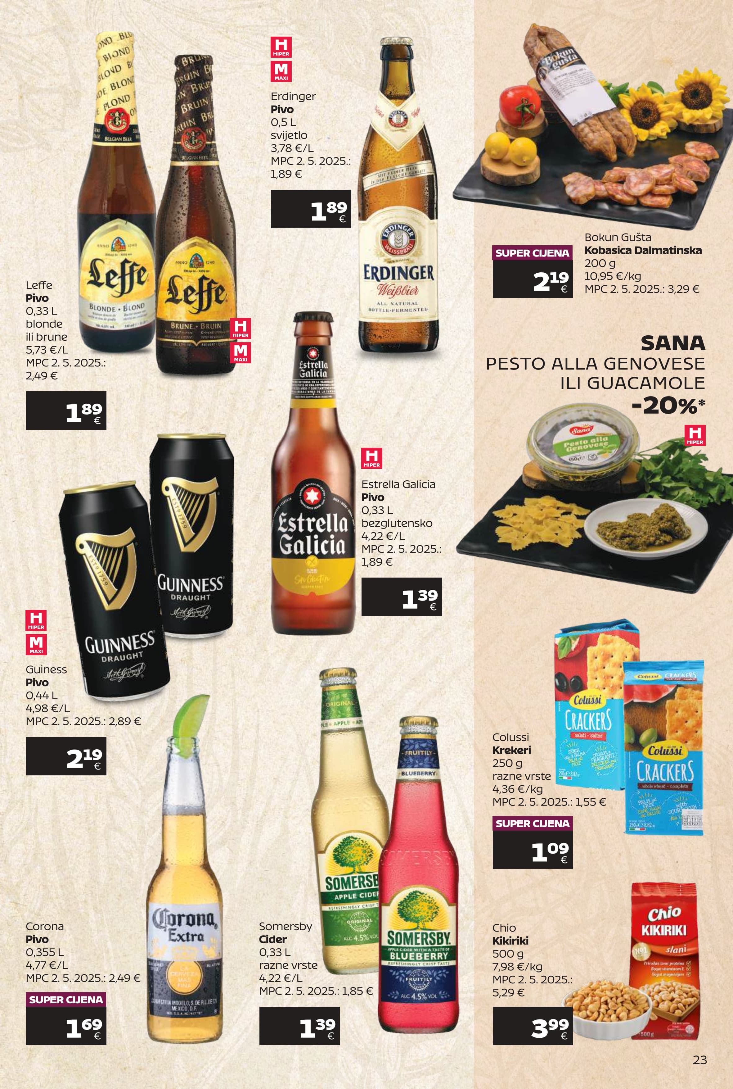 Page from catalog: Super ponuda vina i delicija