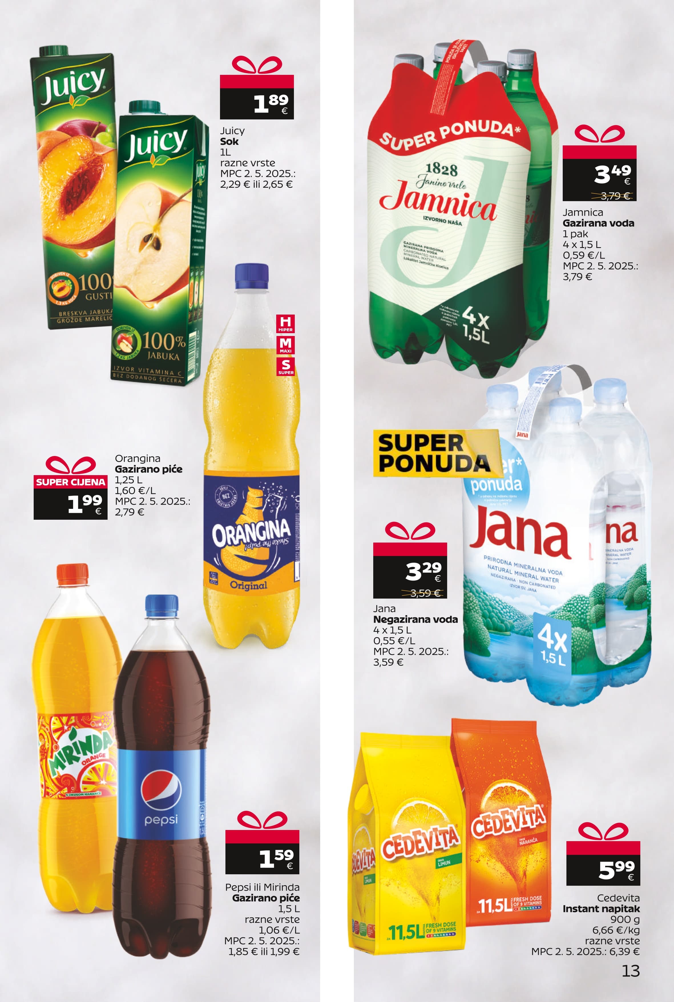 Page from catalog: Blagdanska super ponuda