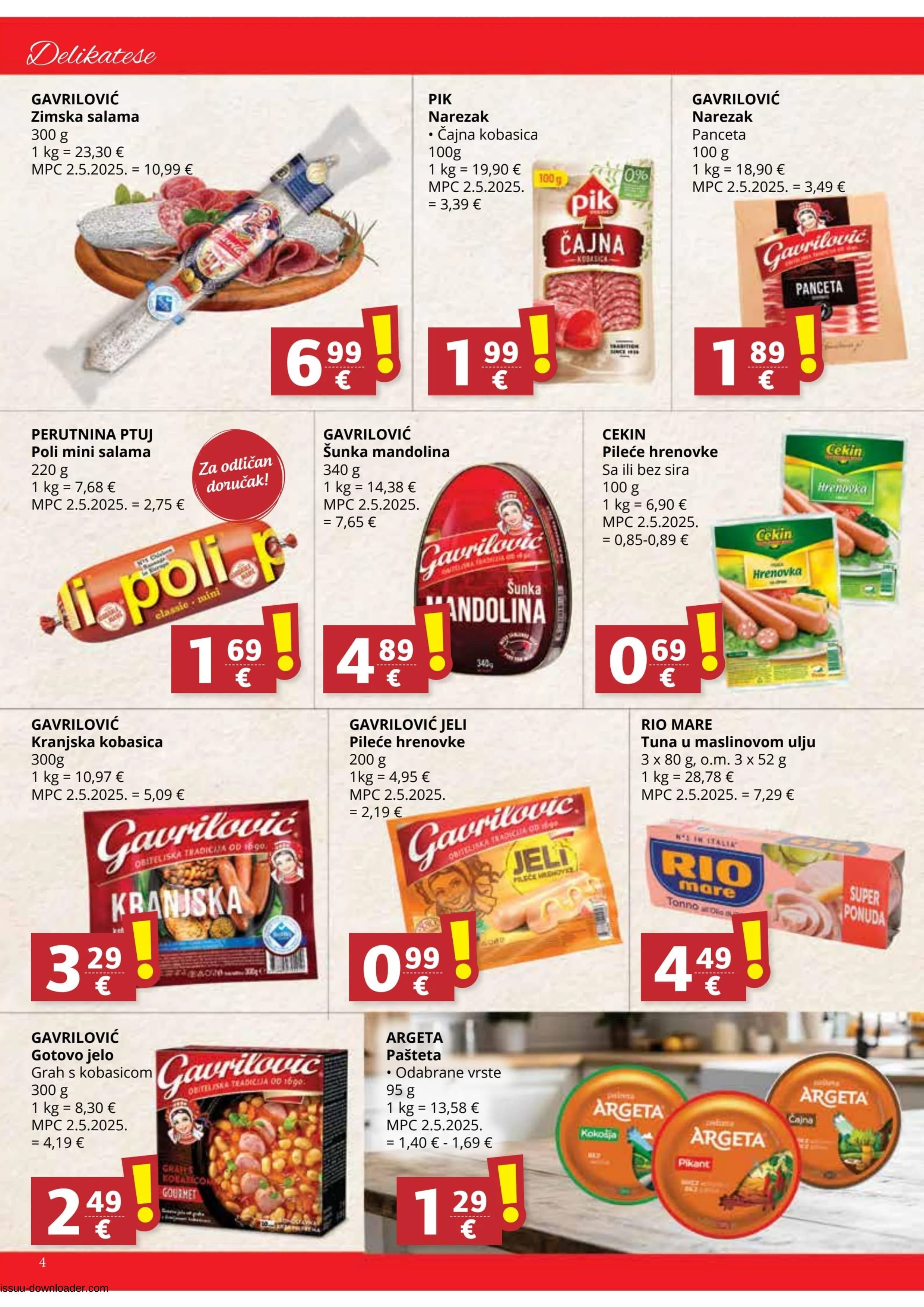 Page from catalog: Akcijska ponuda