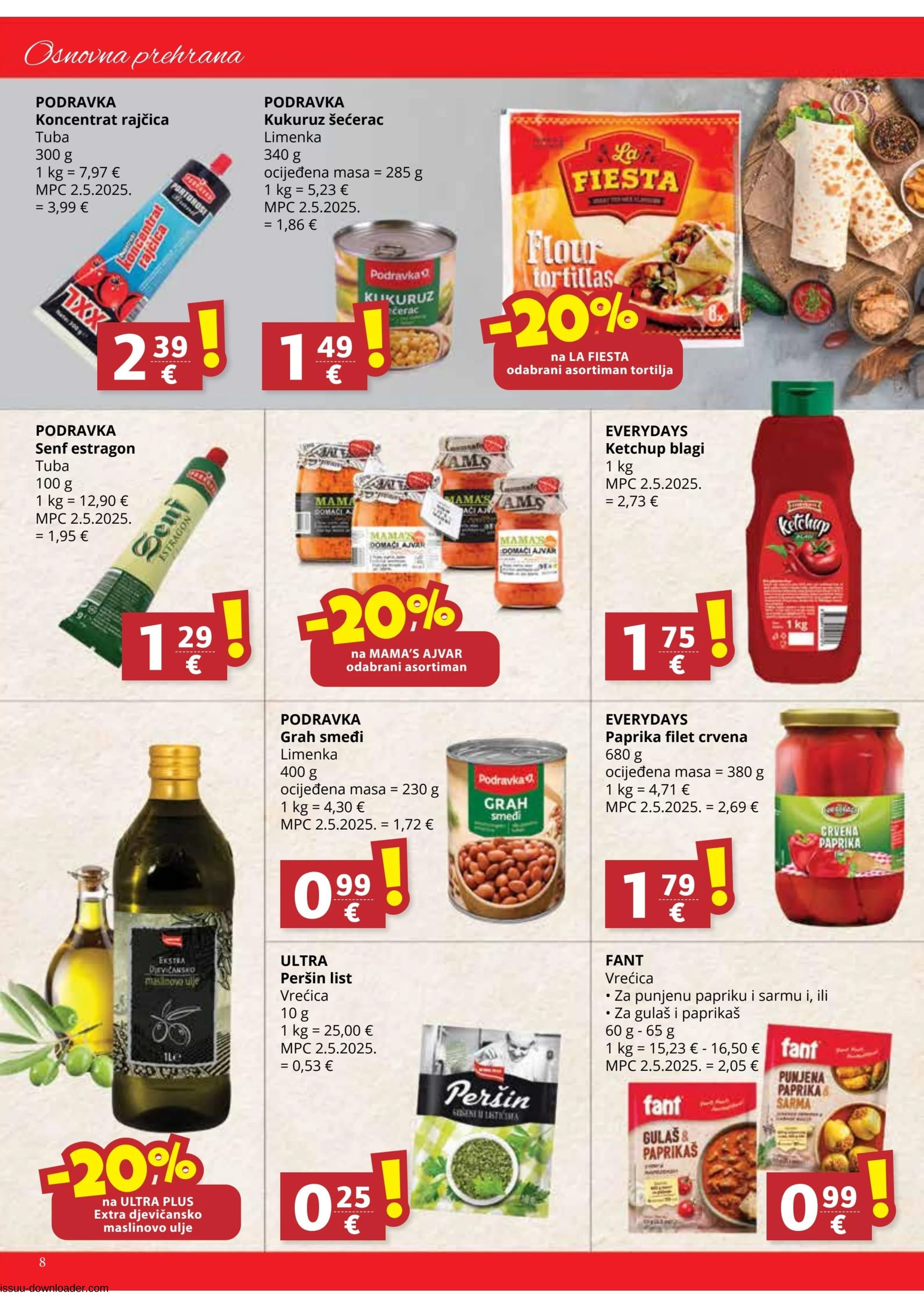 Page from catalog: Akcijska ponuda