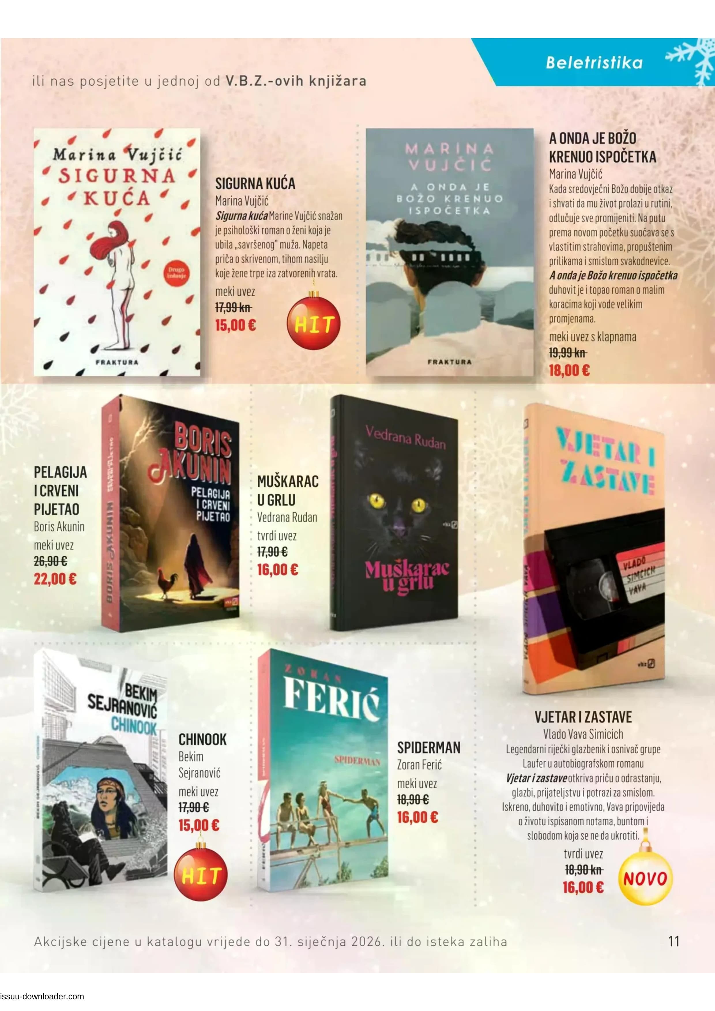 Page from catalog: Božični katalog