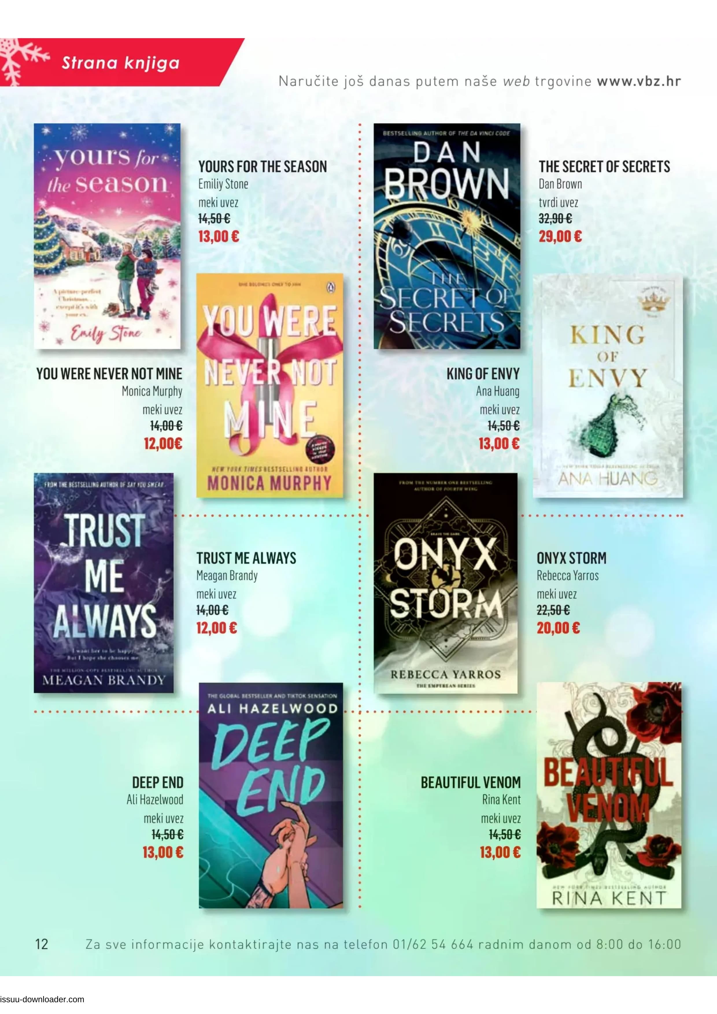 Page from catalog: Božični katalog