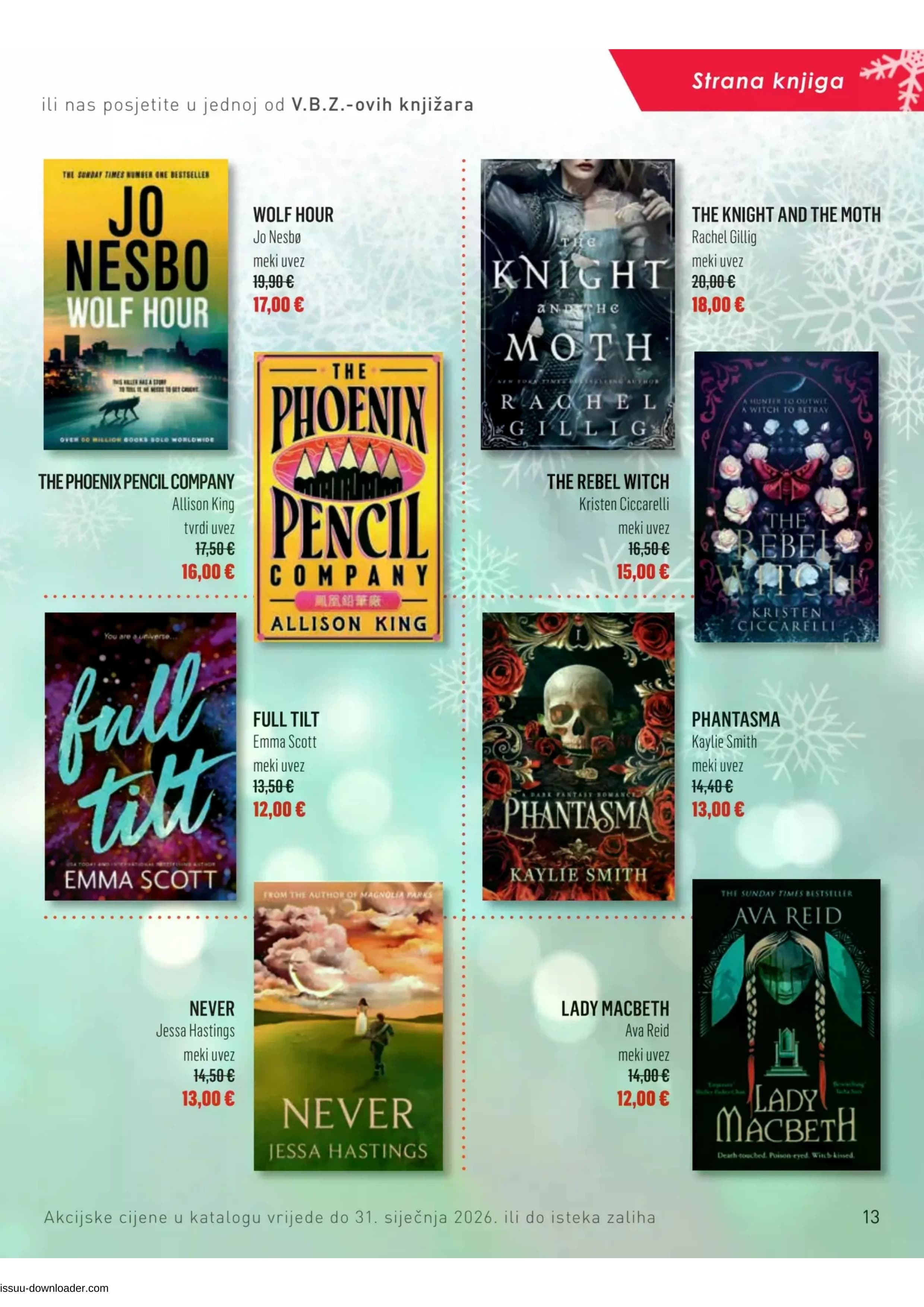 Page from catalog: Božični katalog