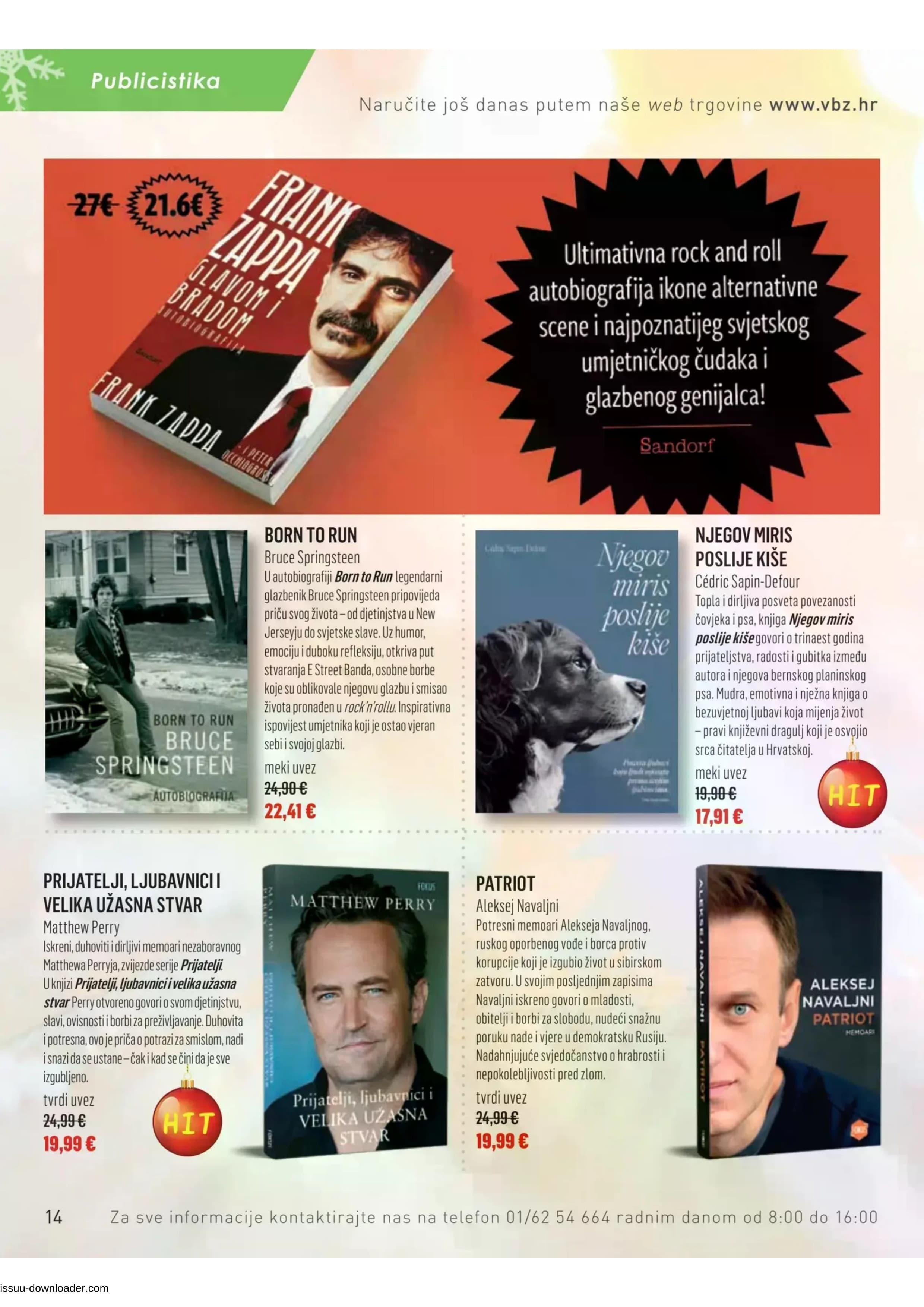 Page from catalog: Božični katalog