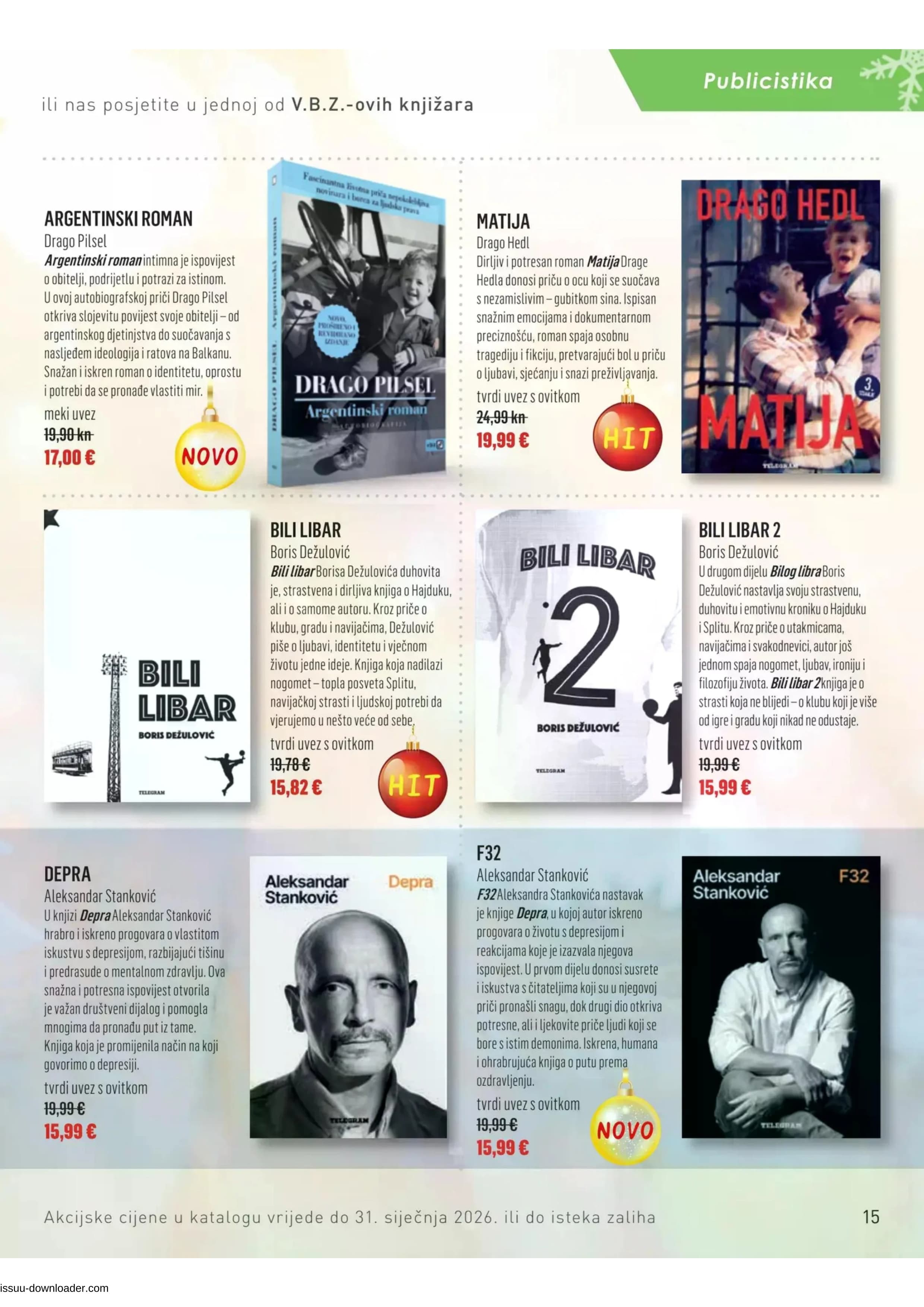 Page from catalog: Božični katalog