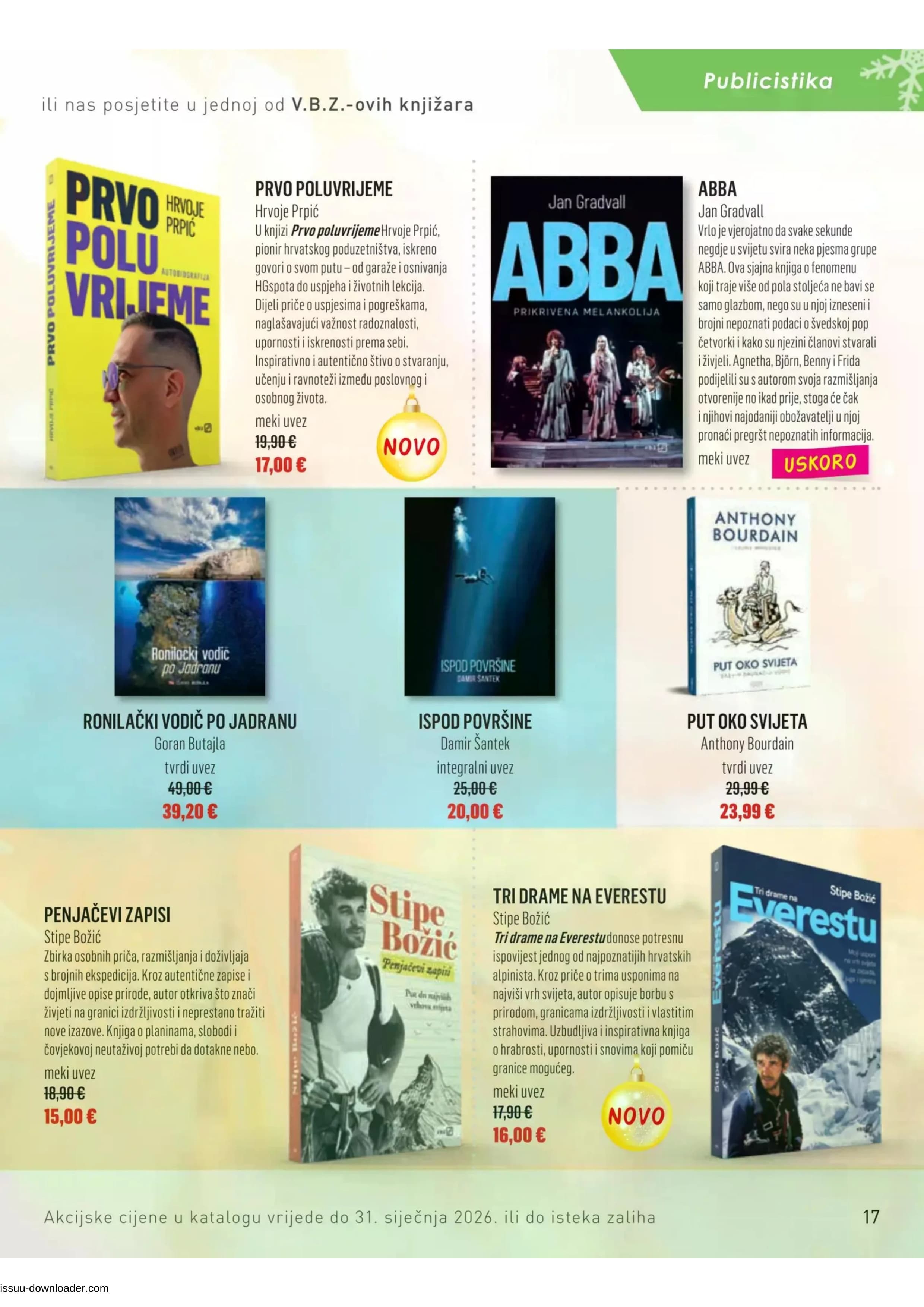 Page from catalog: Božični katalog