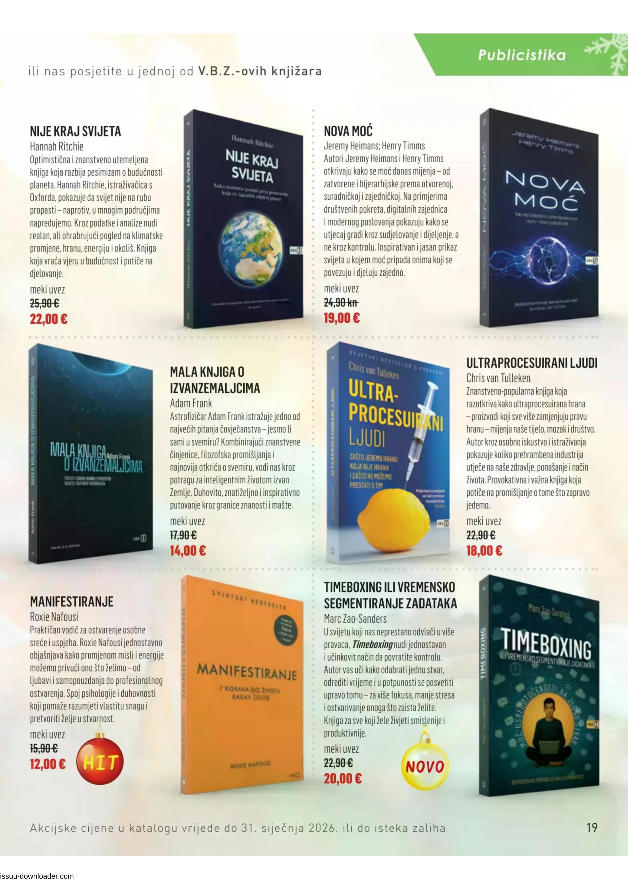 Page from catalog: Božični katalog