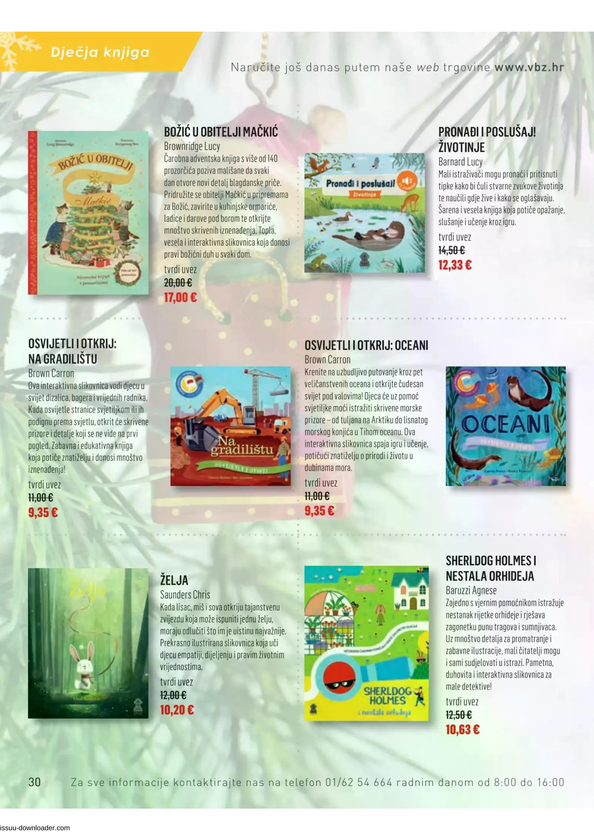 Page from catalog: Božični katalog