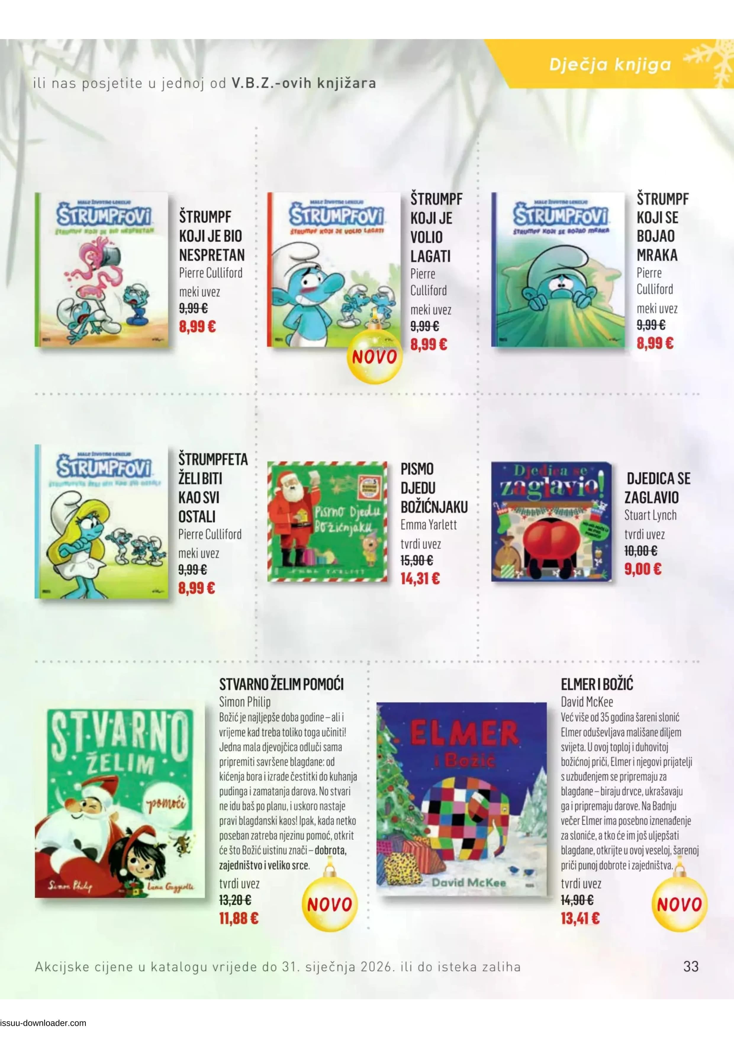 Page from catalog: Božični katalog
