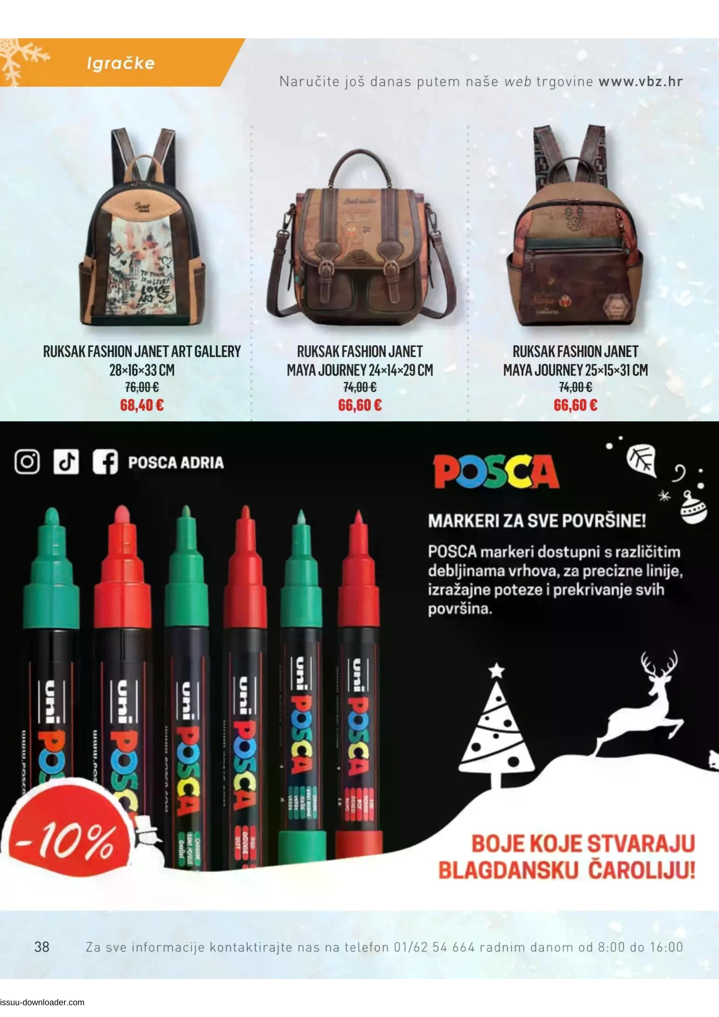 Page from catalog: Božični katalog