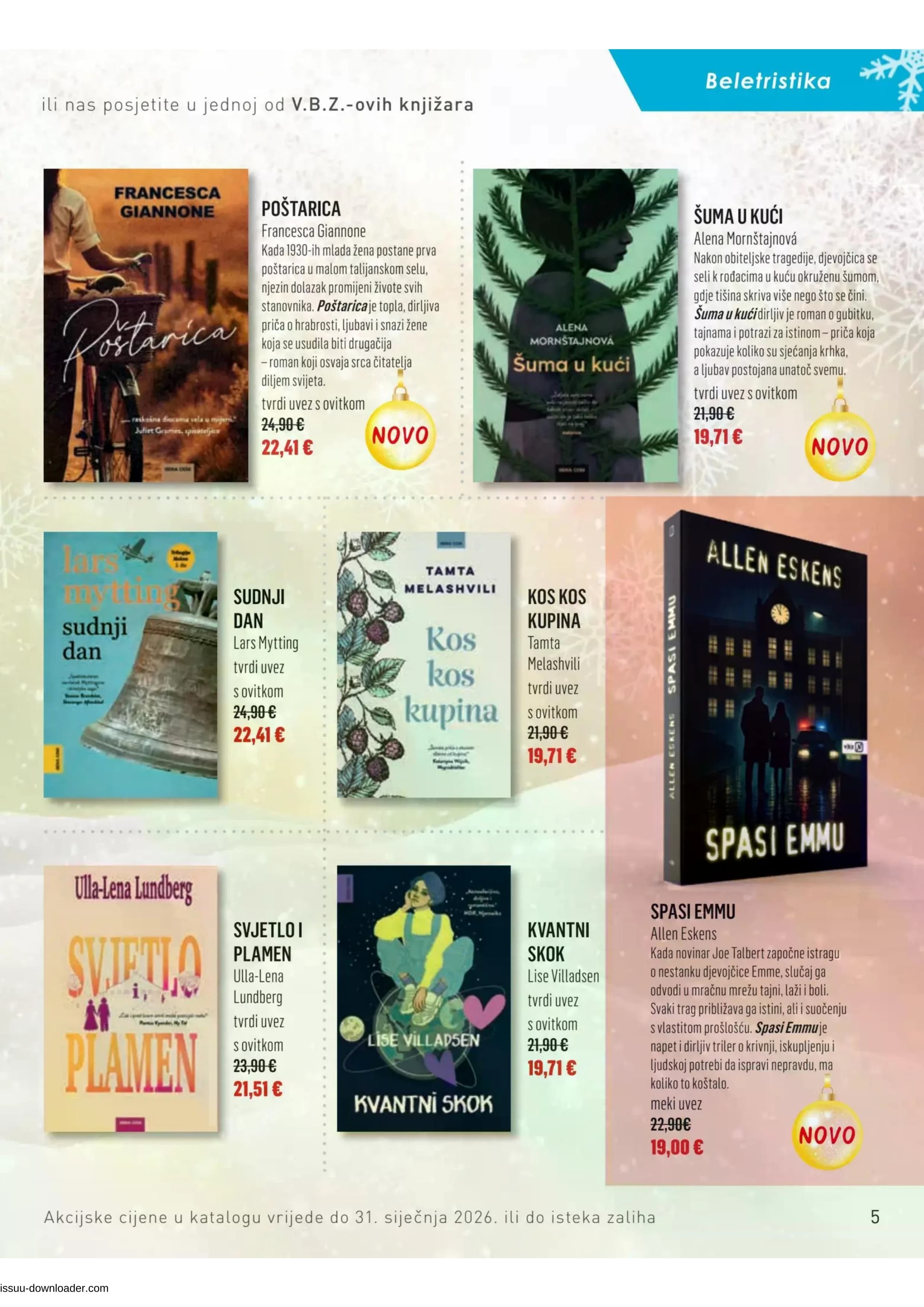 Page from catalog: Božični katalog