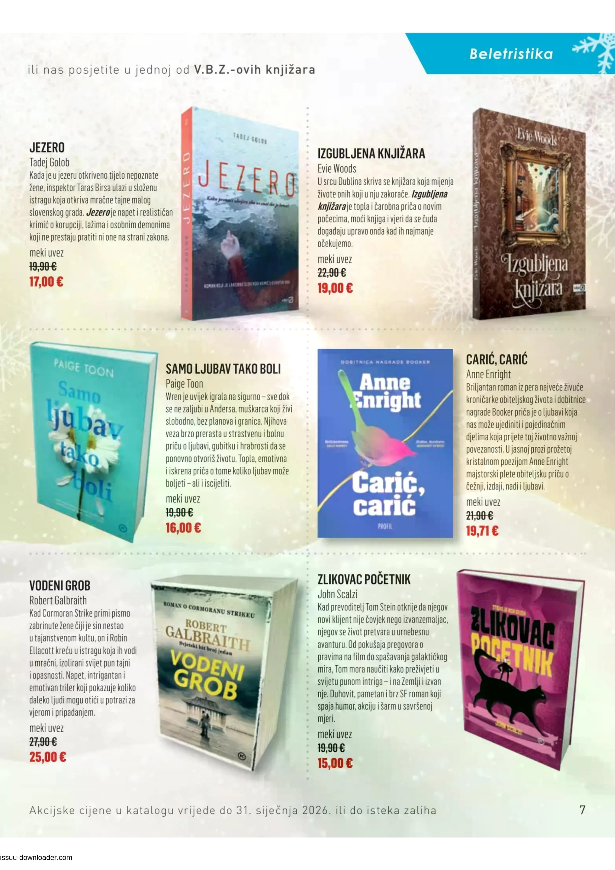 Page from catalog: Božični katalog