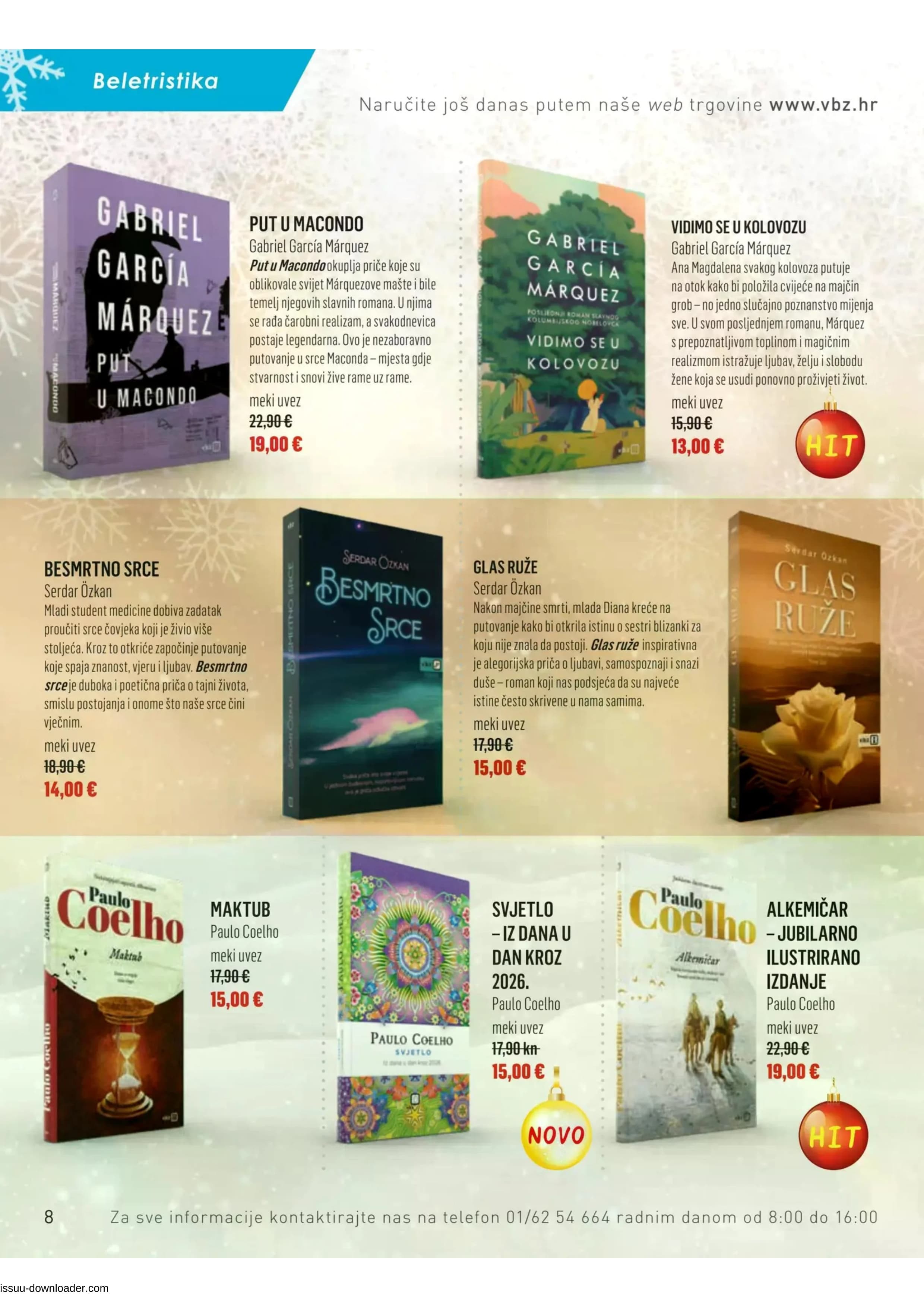 Page from catalog: Božični katalog