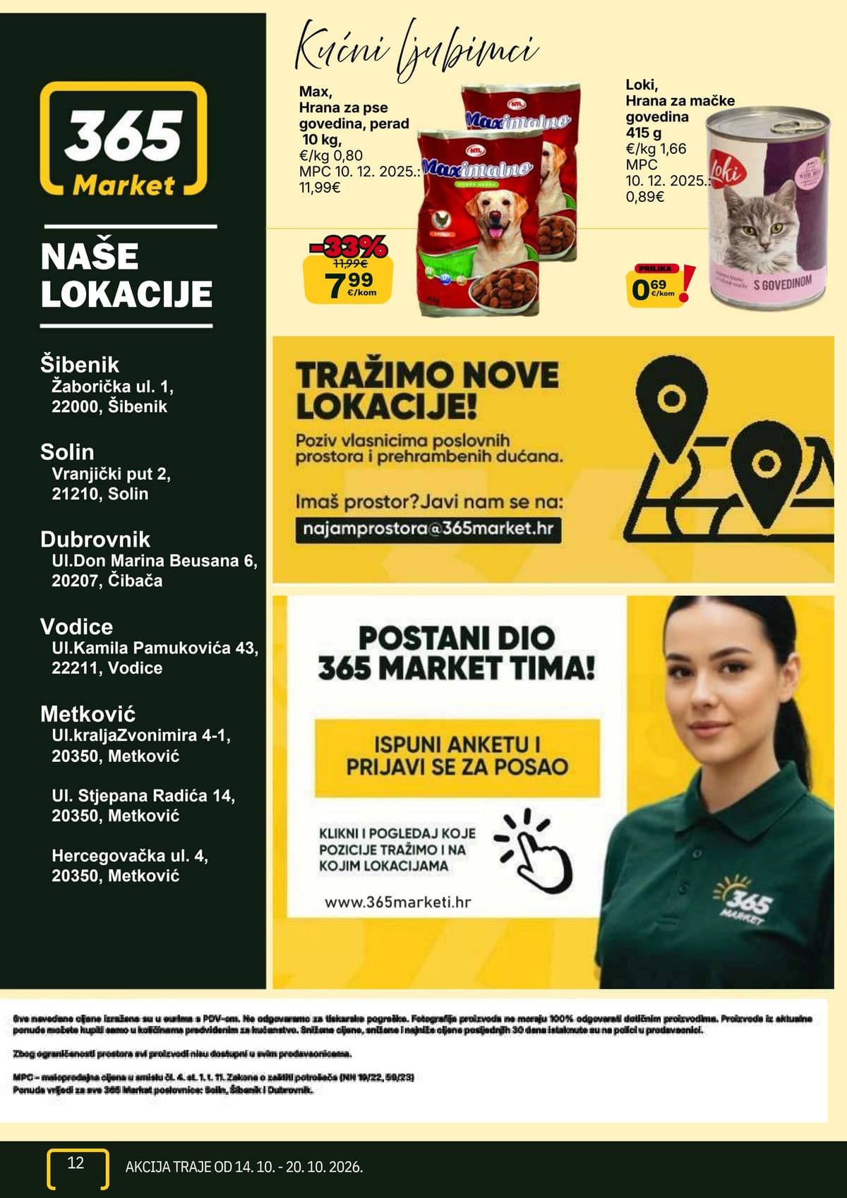 Stranica 12. 365 Market kataloga - Tjedna Akcija od 16.10.2026.