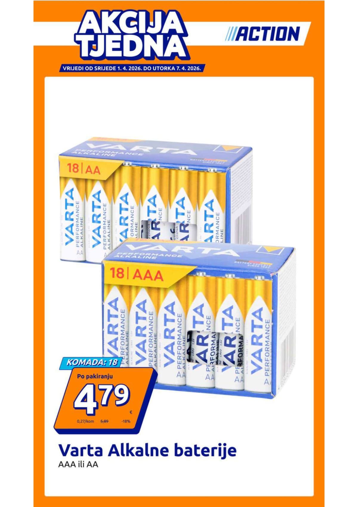 Stranica 1. Action kataloga - Tjedna Akcija od 01.04.2026.